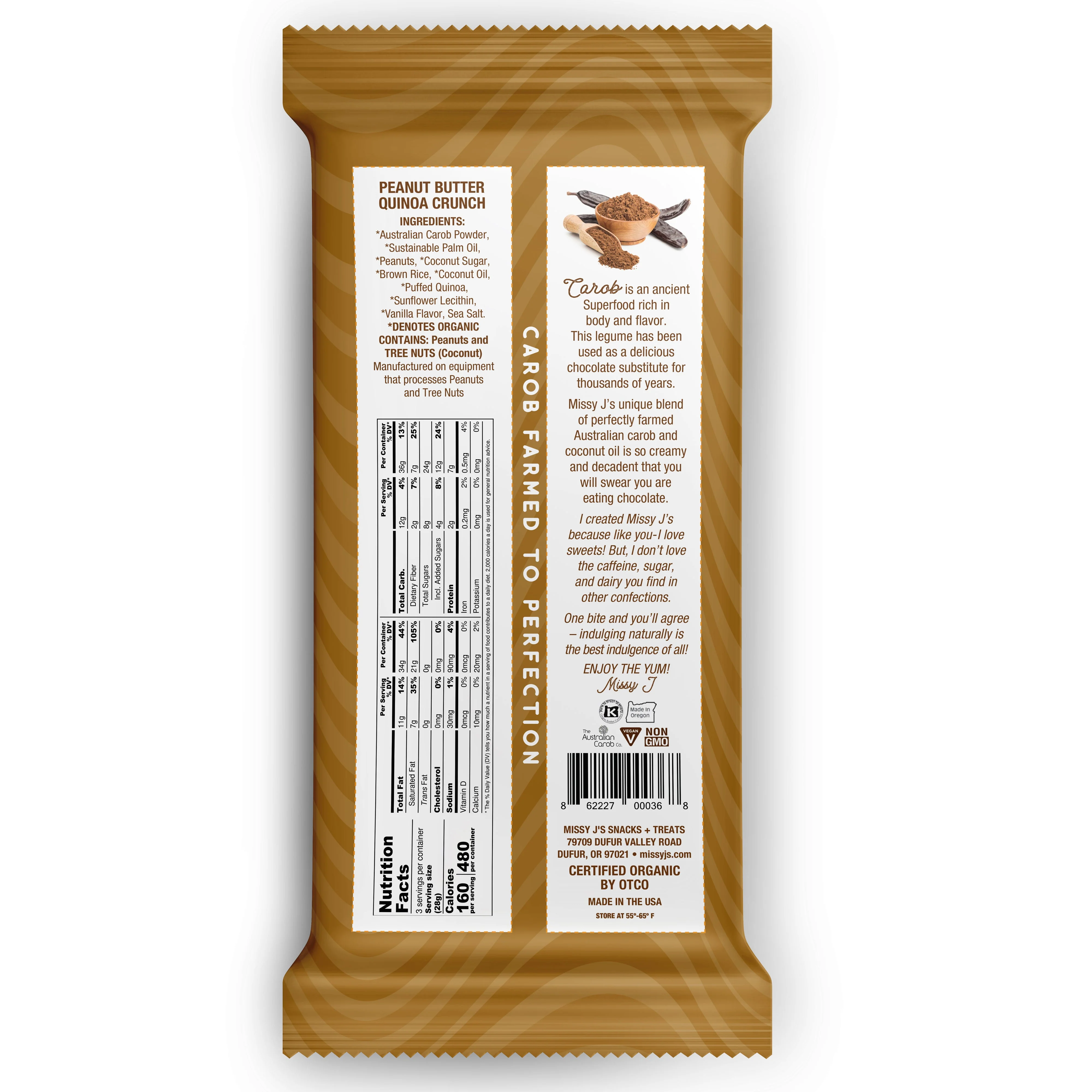 Missy J's Organic Carob Sampler Candy Bar - 4pk - Image 5