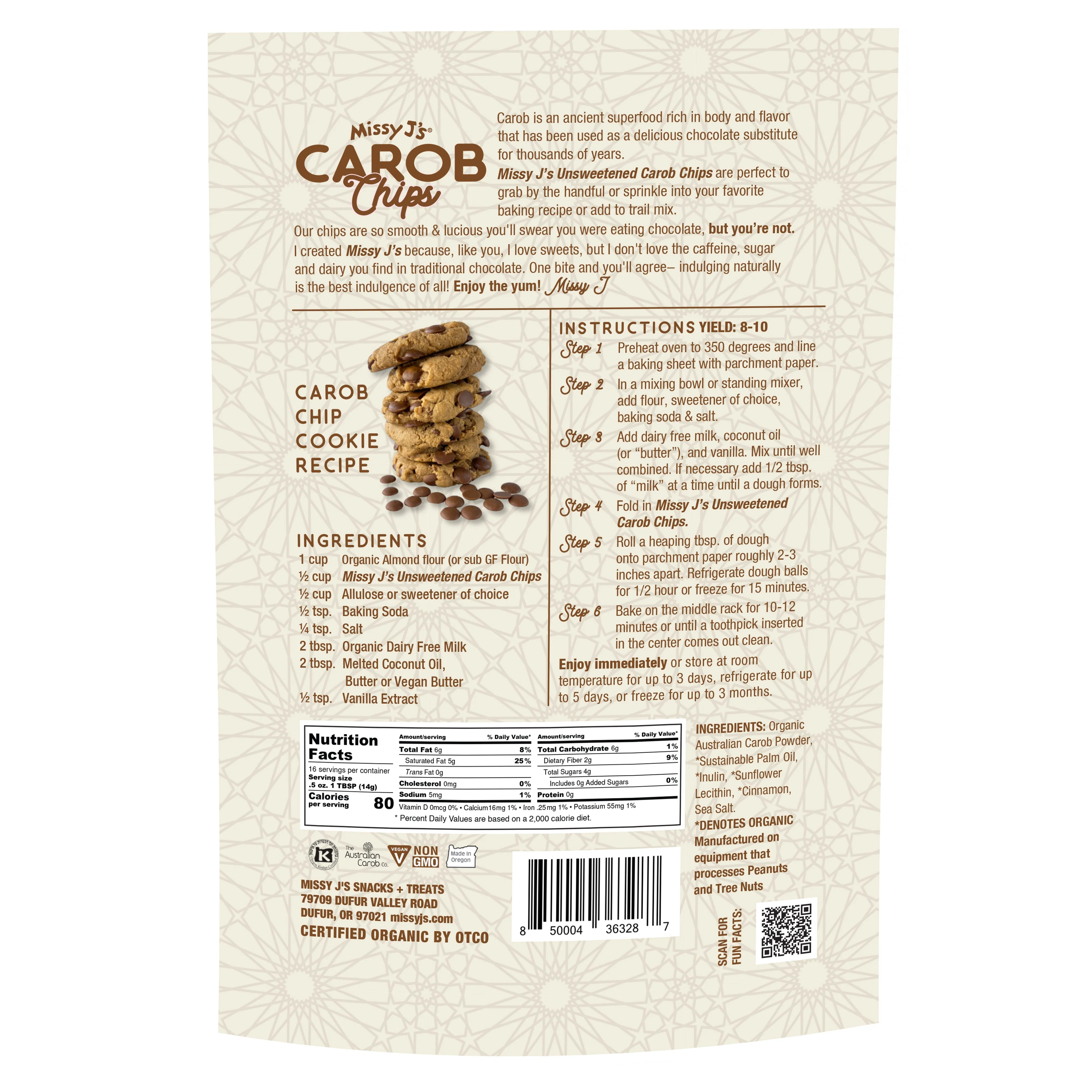 Missy J's Organic Carob Unsweetened Everything Sampler pack-9 products - Image 3