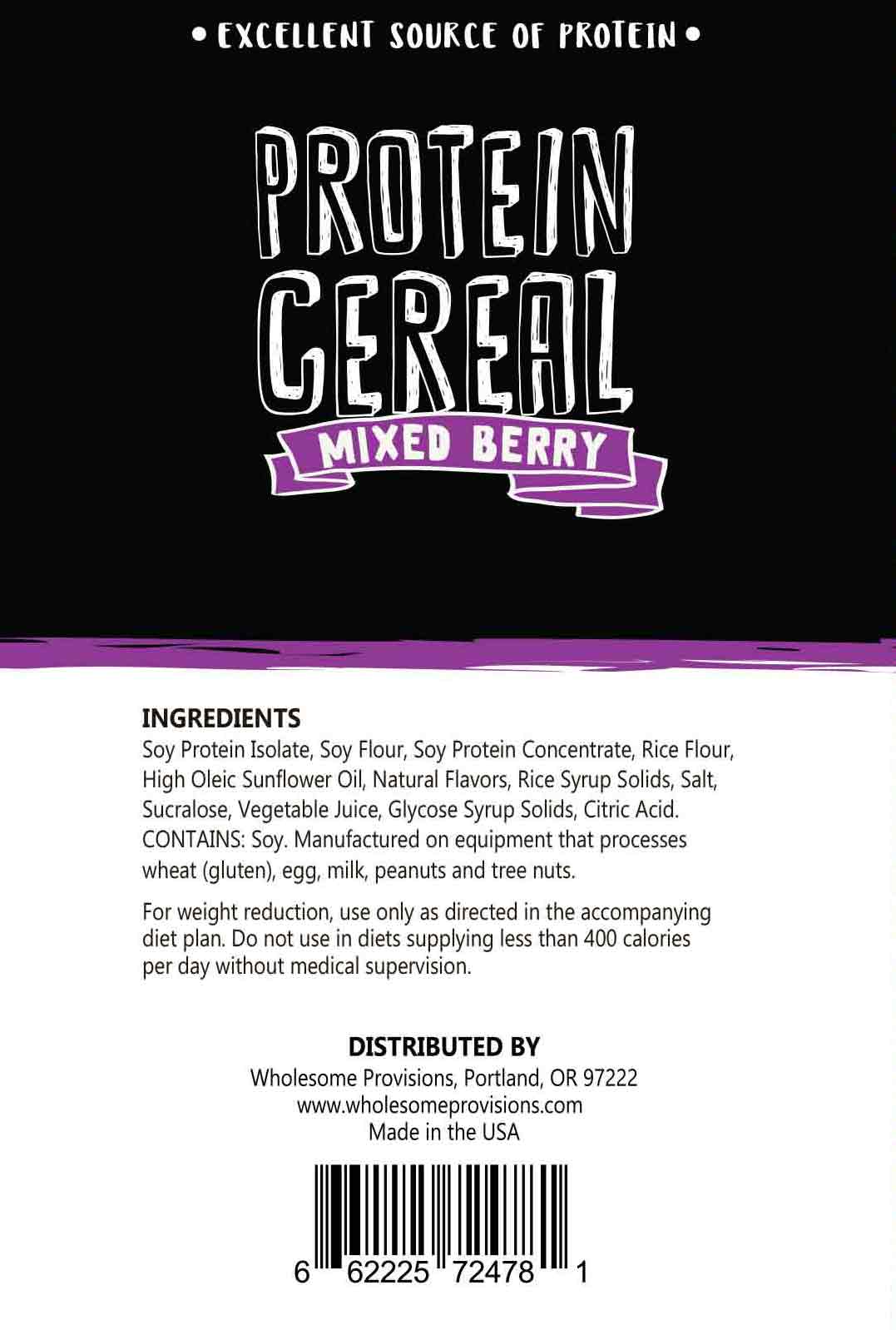 Mixed Berry Protein Cereal - High Protein & Fiber, Low Carb - Image 4