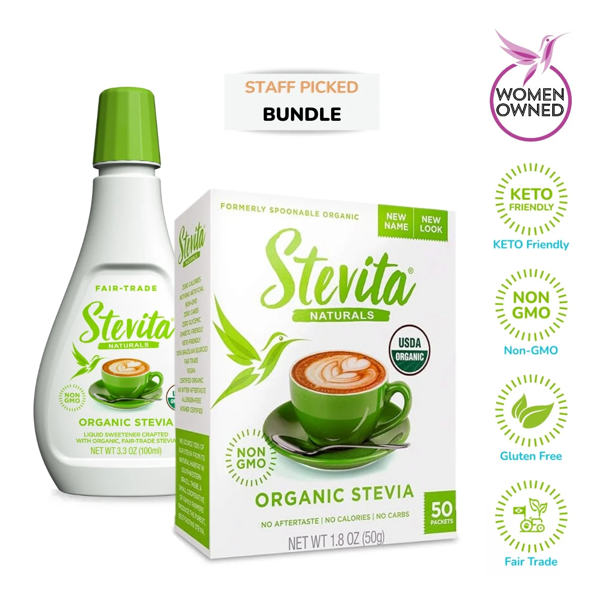 Naturally Organic Bundle: Organic Original 50 packets & Large Organic Liquid - Image 2