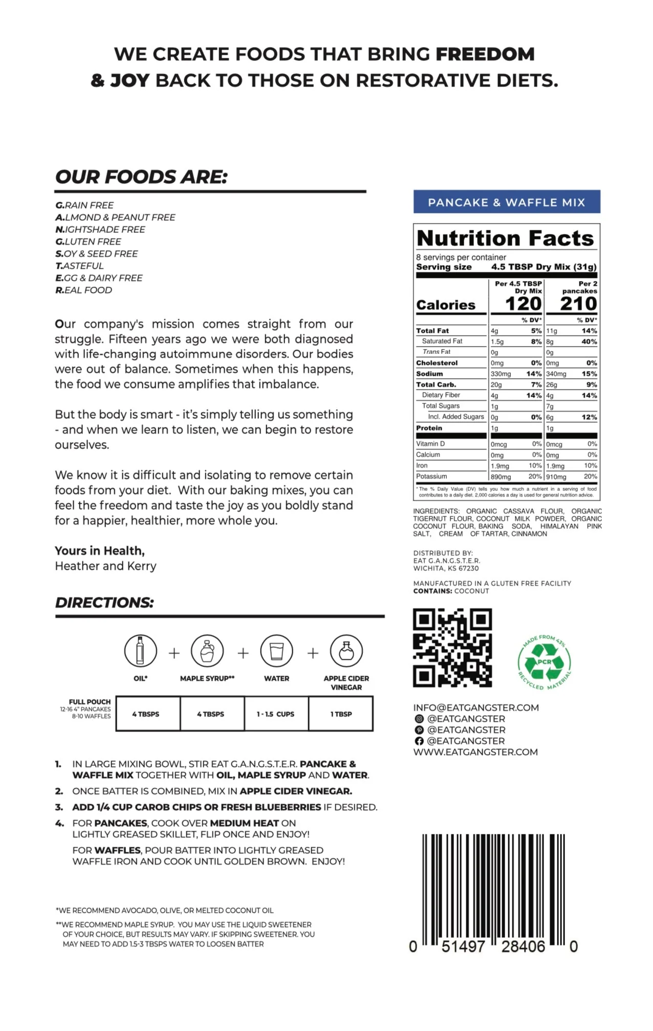 NEW Vegan Pancake & Waffle Mix - Image 6