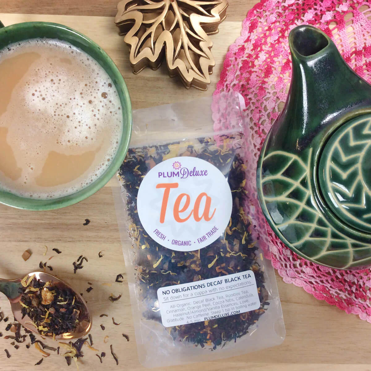 Decaf No Obligations Black Tea (Hazelnut - Almond - Cinnamon) - Image 2