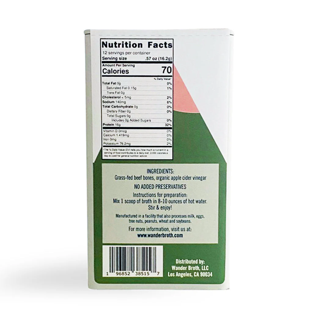 No Salt Added Grass-Fed Beef Bone Broth - Bulk - Image 2