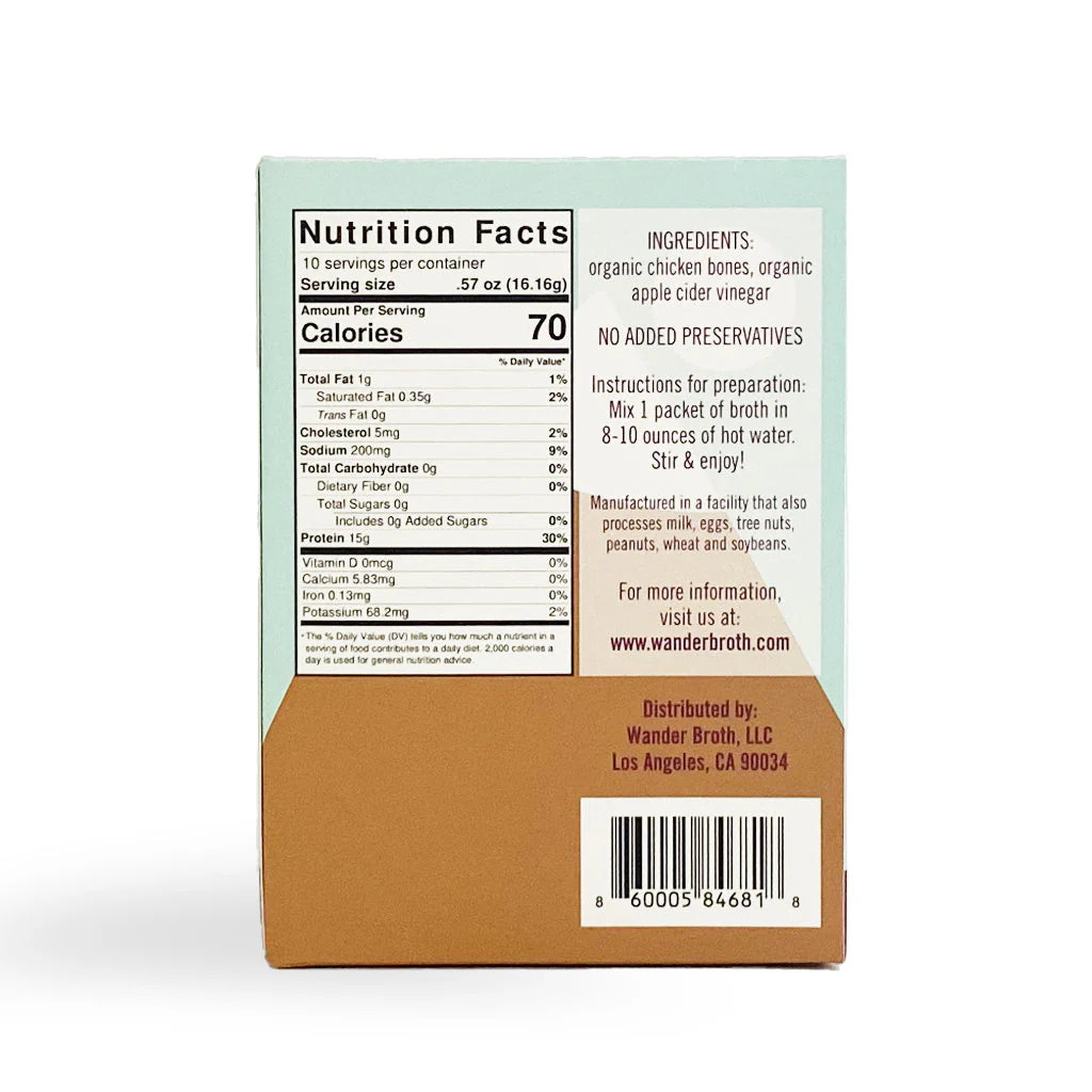 No Salt Added Organic Pasture-Raised Chicken Bone Broth - Image 2