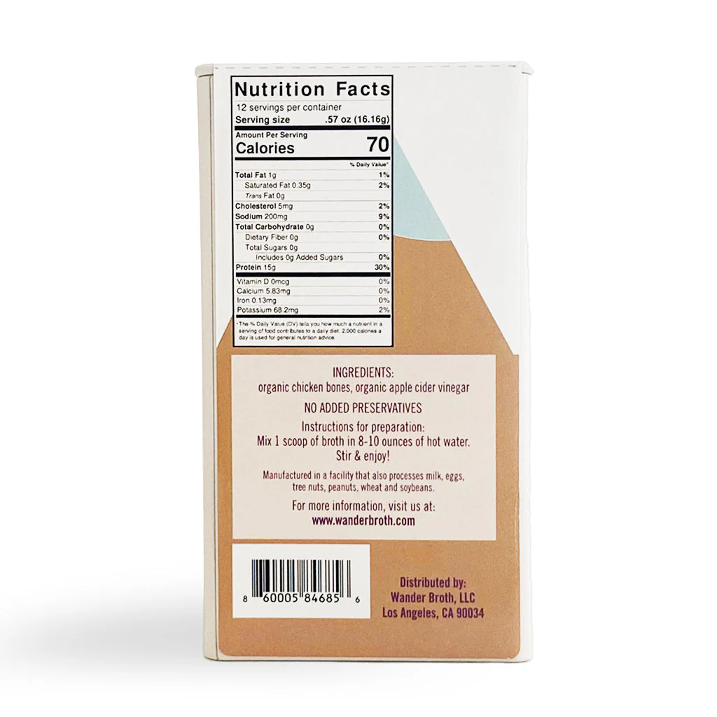 No Salt Added Organic Pasture-Raised Chicken Bone Broth - Bulk - Image 3