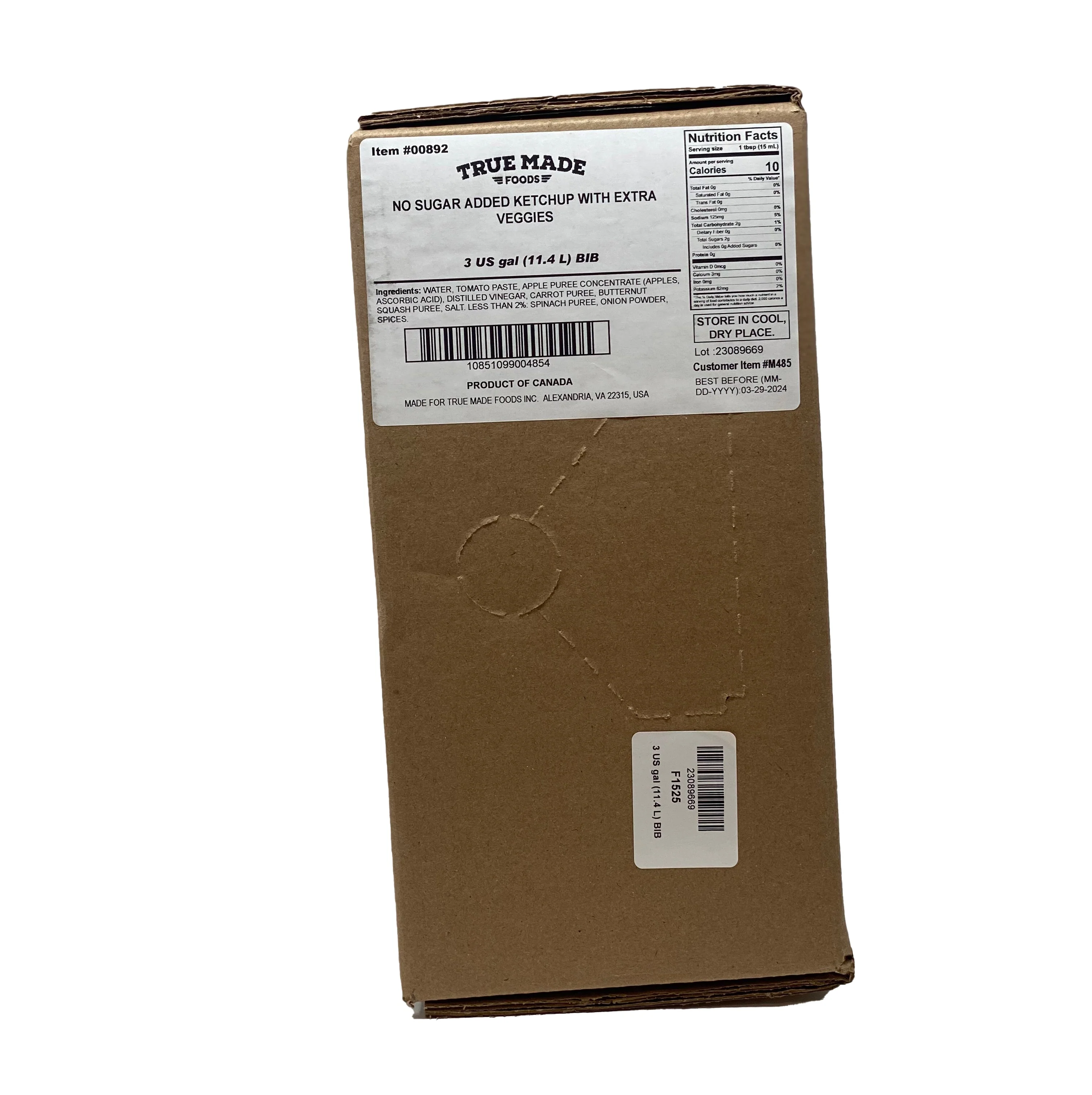 No Sugar Ketchup 3-Gallon Vol-Pak (Bag-in-Box) - 433 oz - Image 3