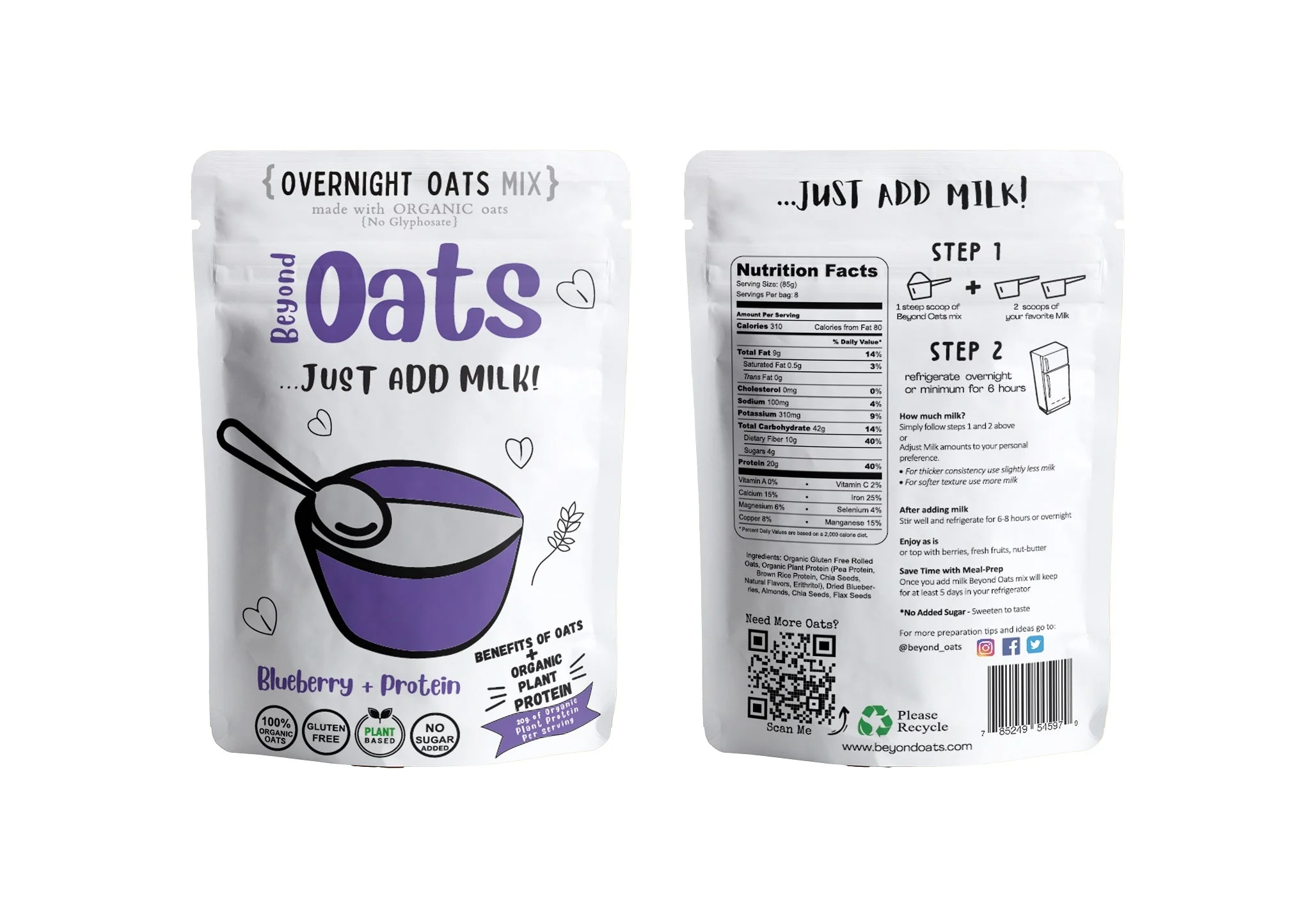 OATS + PROTEIN, BLUEBERRY - Image 3