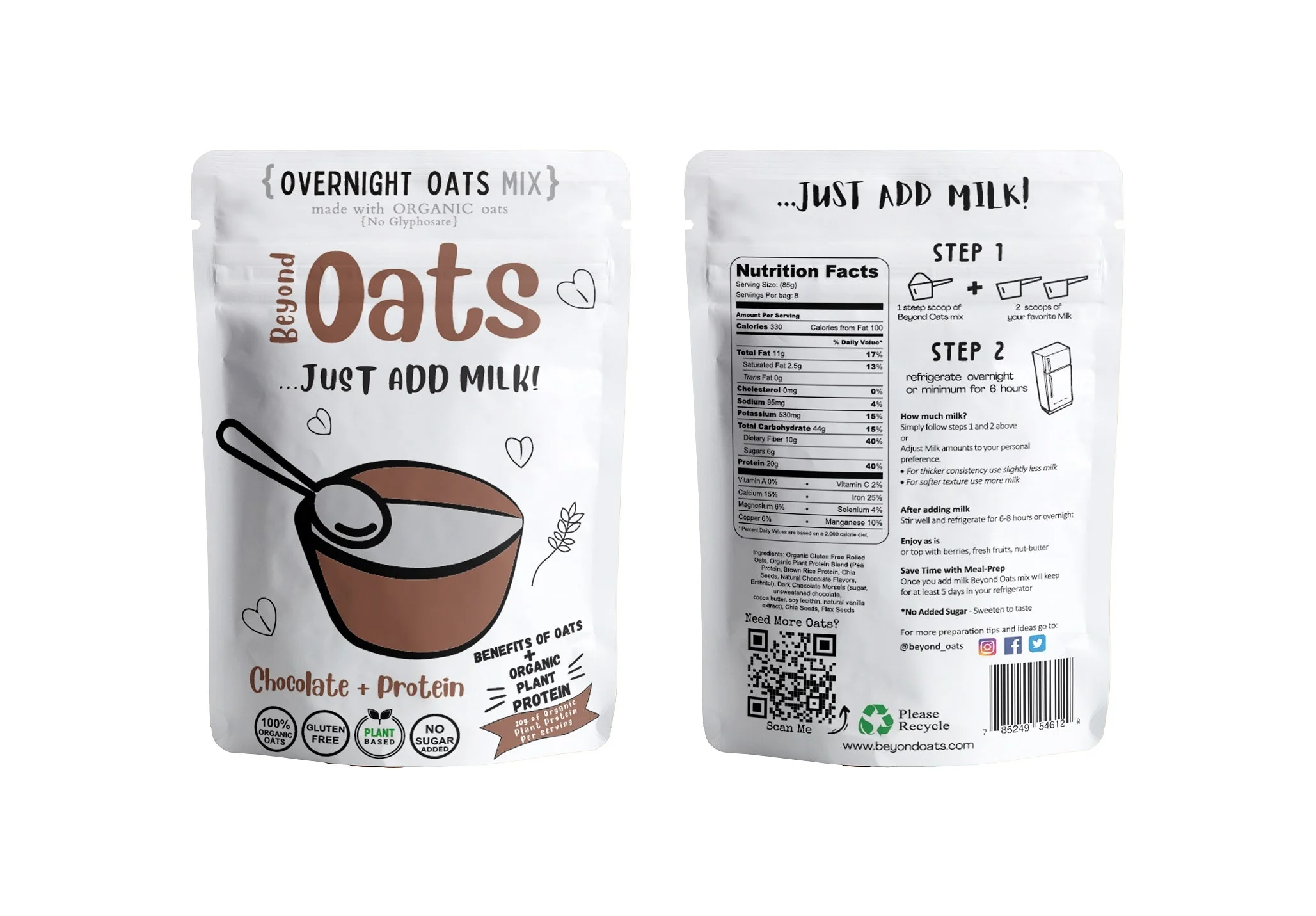 OATS + PROTEIN, CHOCOLATE CHIP - Image 3