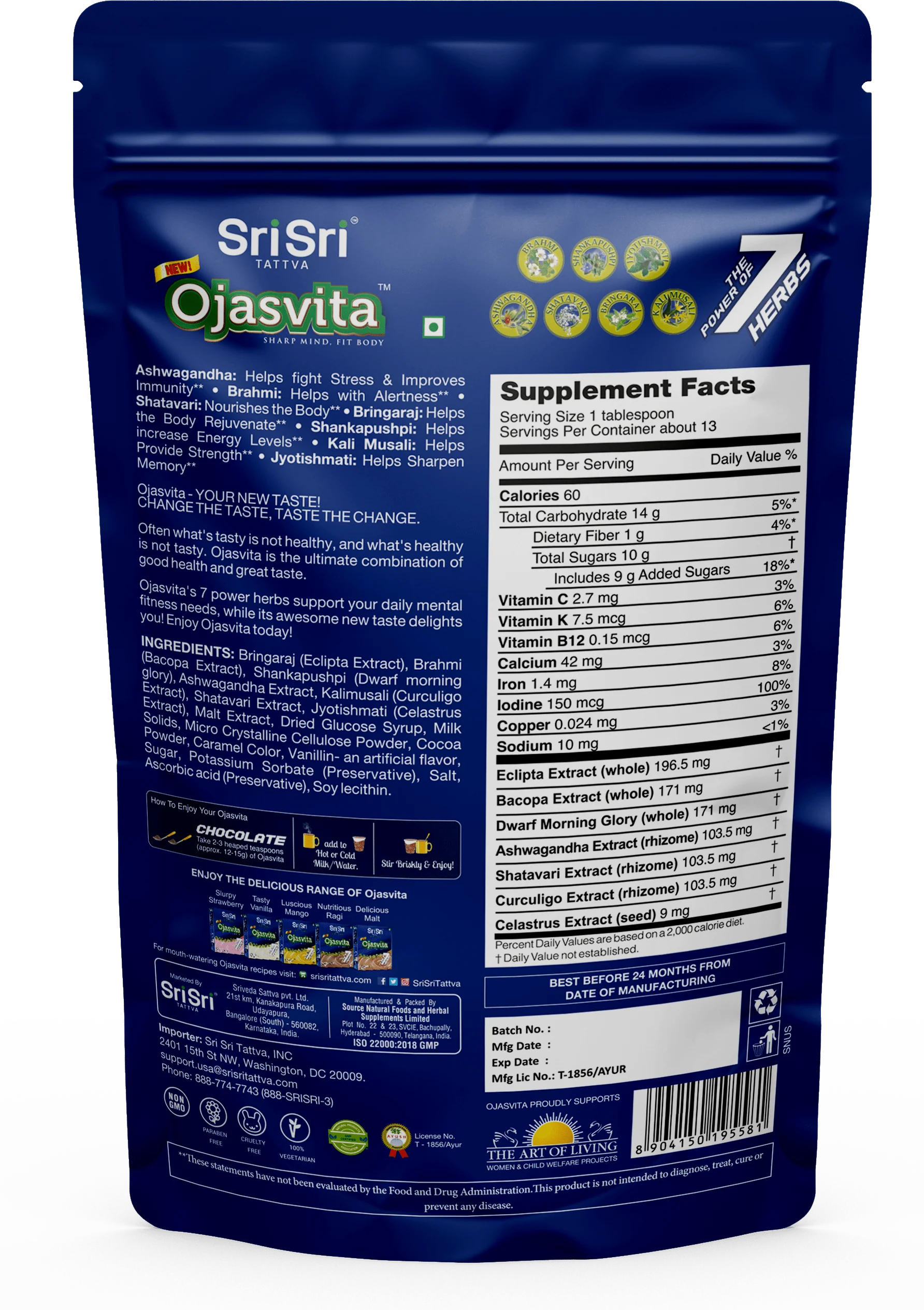 Ojasvita Herbal Health Drink - Chocolate - Image 2