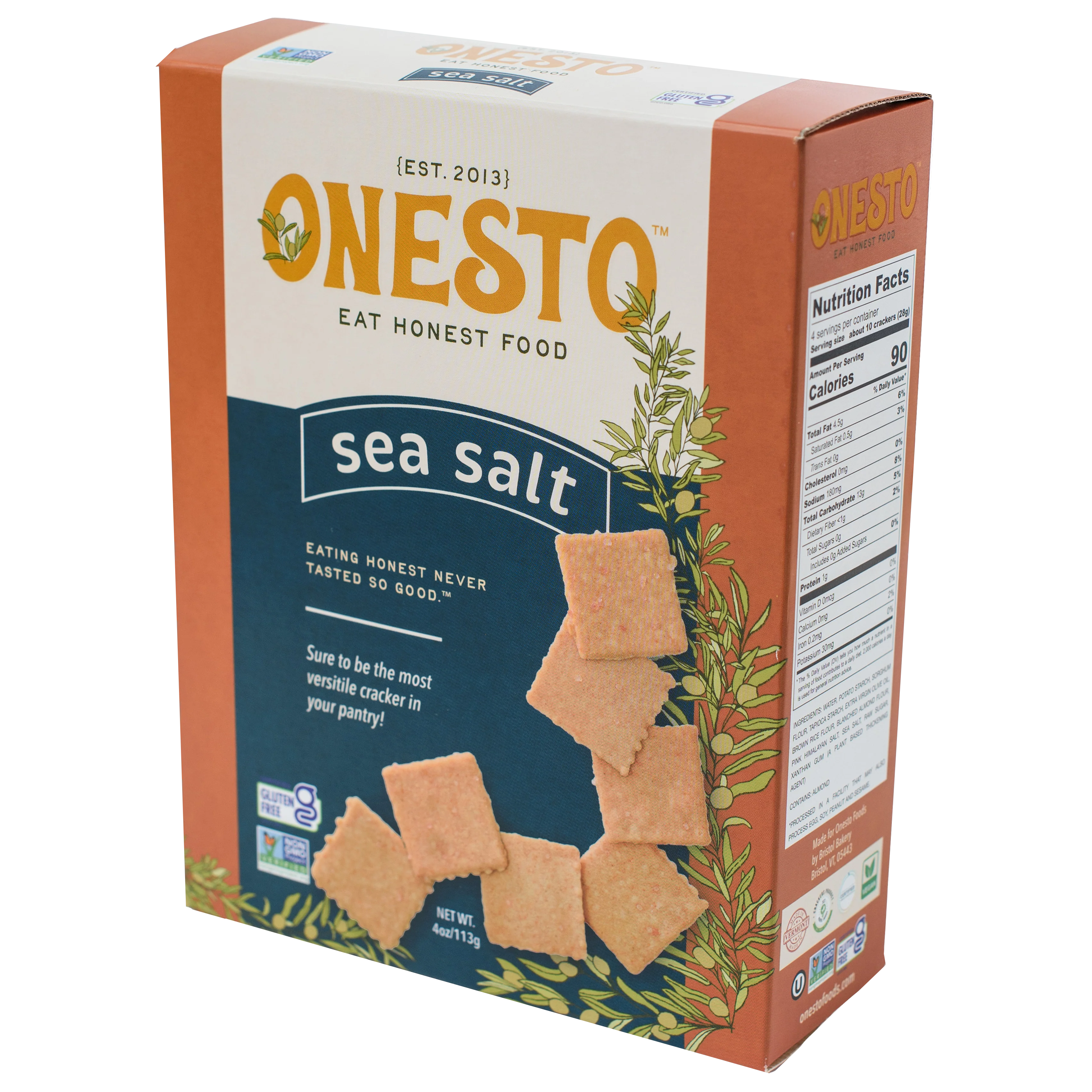 Onesto Gluten-Free Crackers, Variety Pack - Image 6