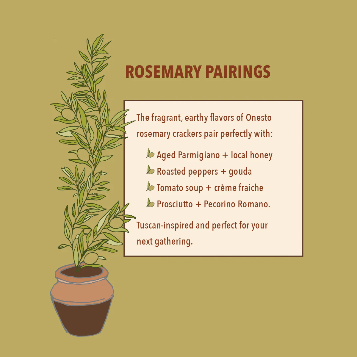 Onesto Gluten-Free Rosemary Crackers - Image 5