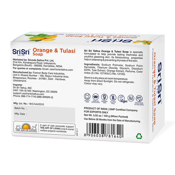 Orange and Tulasi Soap - Image 2