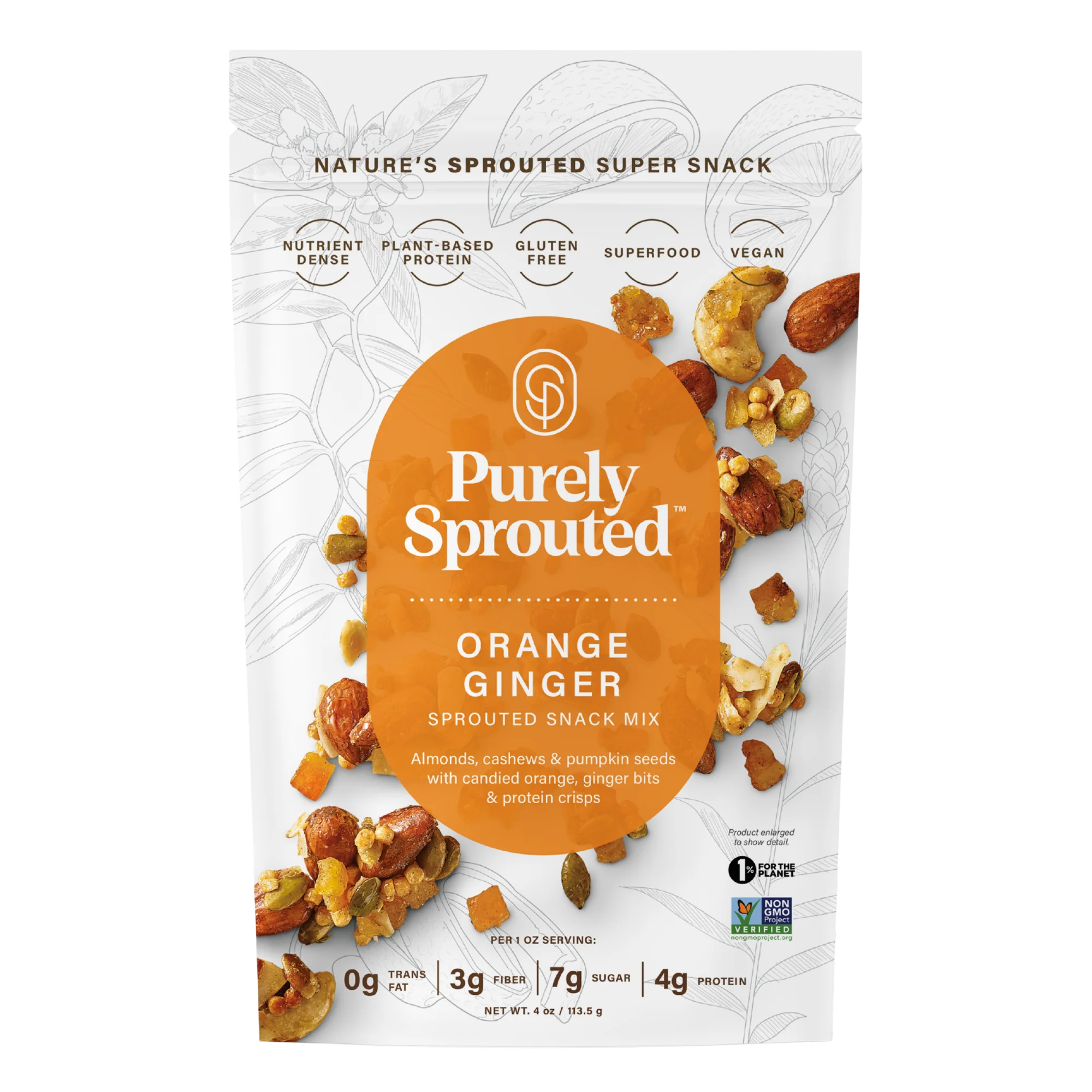 Orange Ginger Sprouted Snack Mix - Image 3
