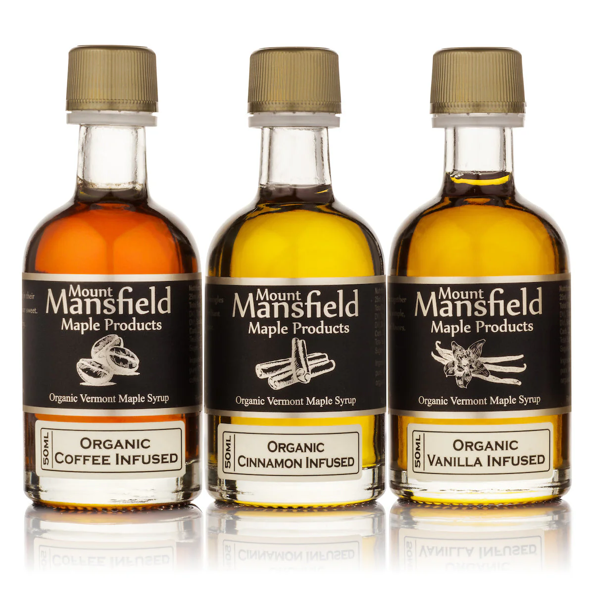 3 pack Infused Vermont Maple Syrup Sampler Set - Image 2