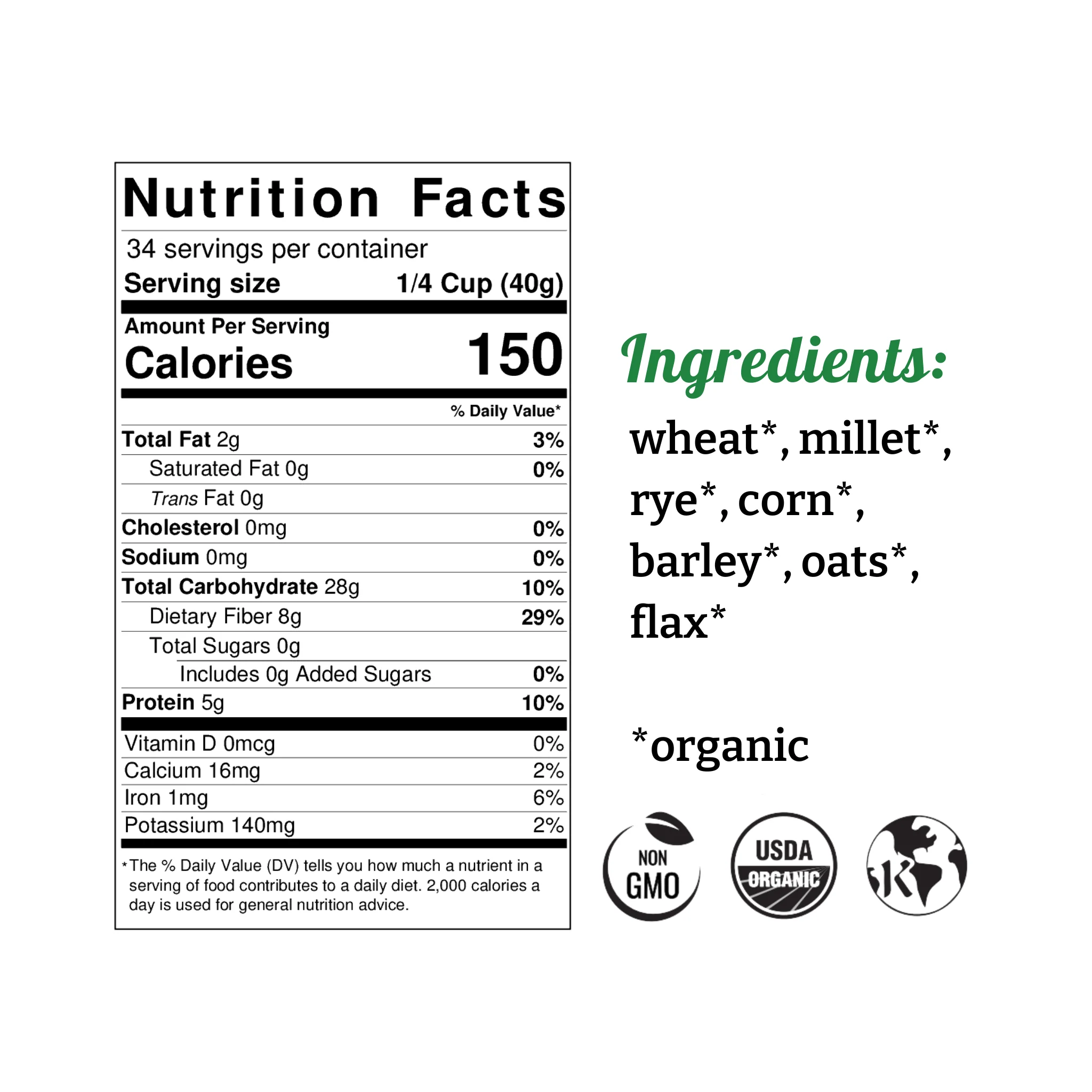 Organic 7-Grain Cereal Mix (2 lbs.) - Image 5