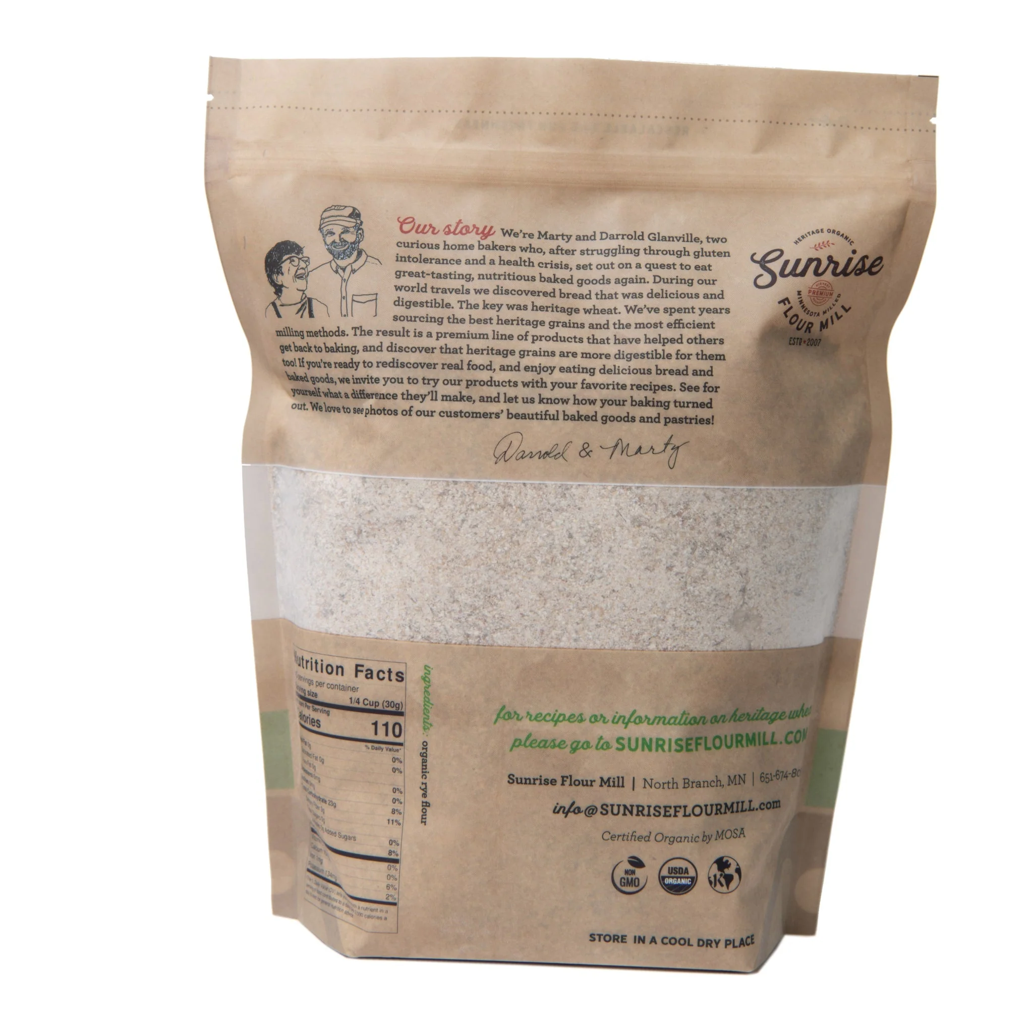 Organic Coarse Rye Flour (Pumpernickel) - Image 3