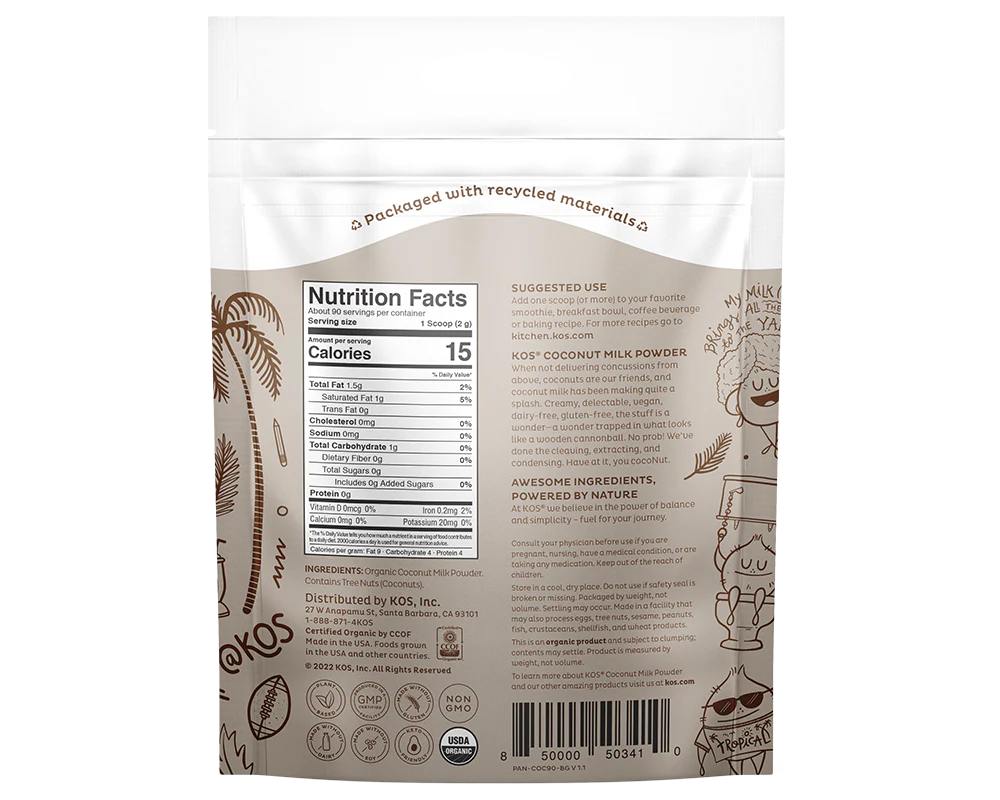 Organic Coconut Milk Powder, 90 Servings - Image 5