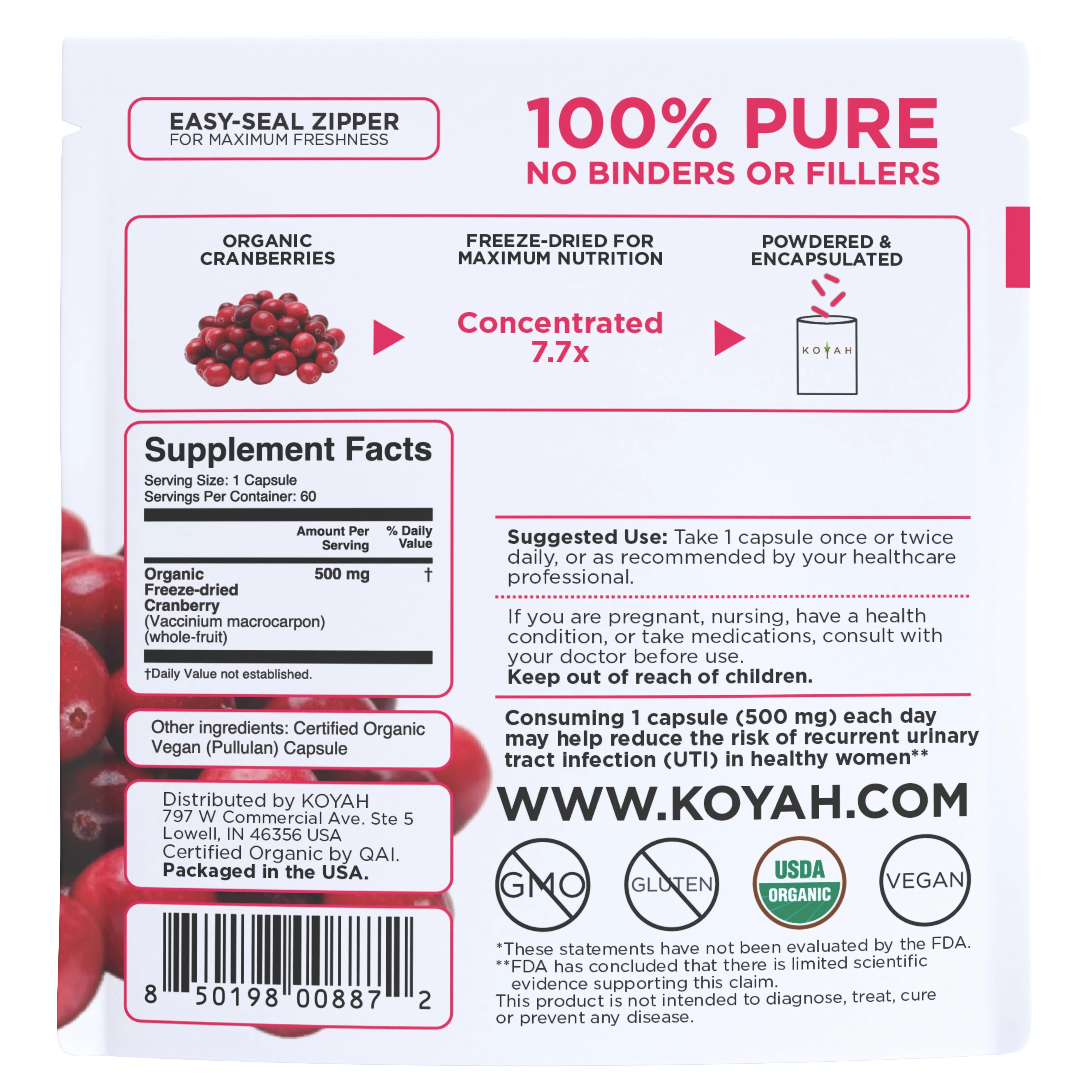Organic Cranberry Capsules - Image 2