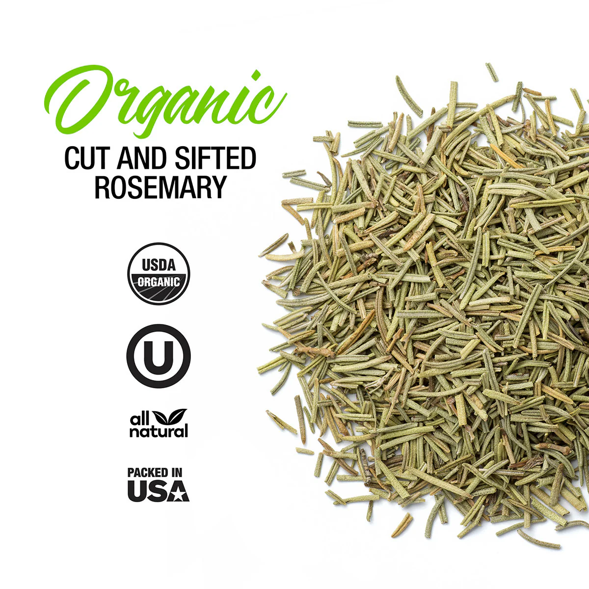 Organic Cut and Sifted Rosemary - Image 2