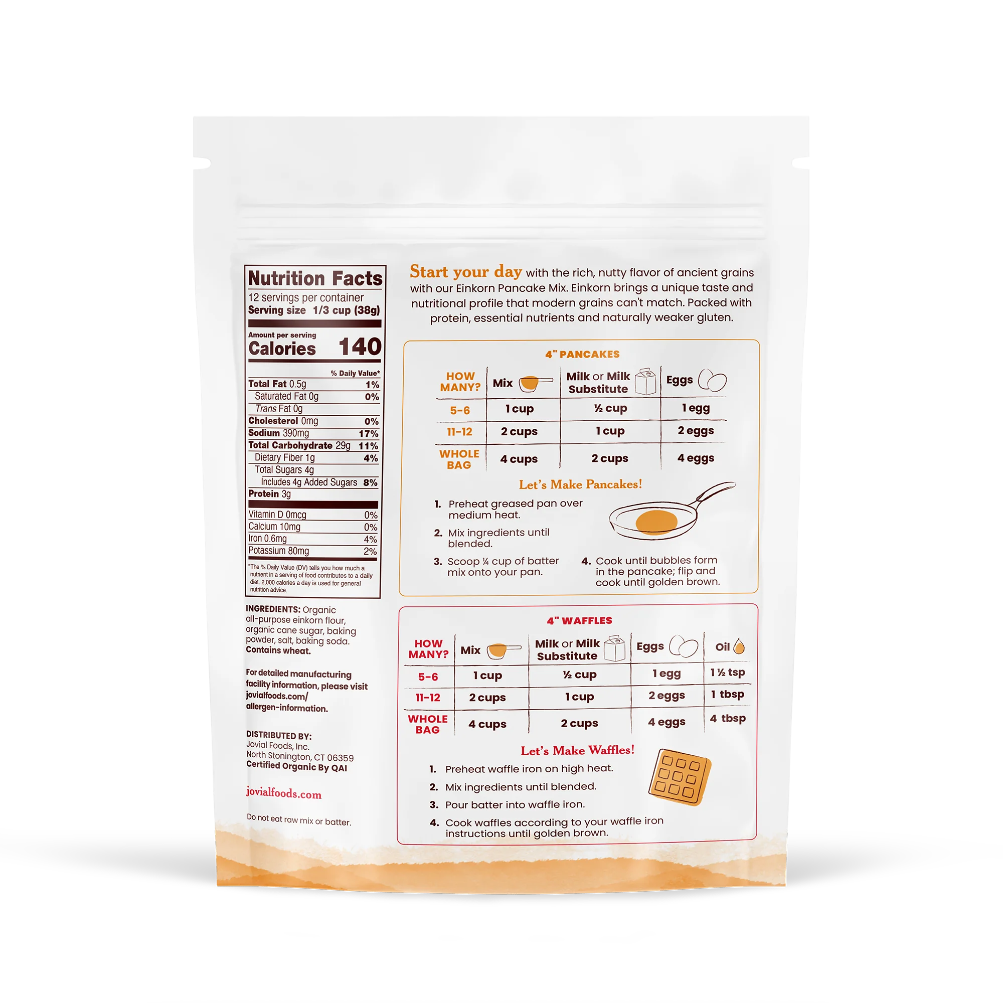 Organic Einkorn Pancake and Waffle Mix - Image 2
