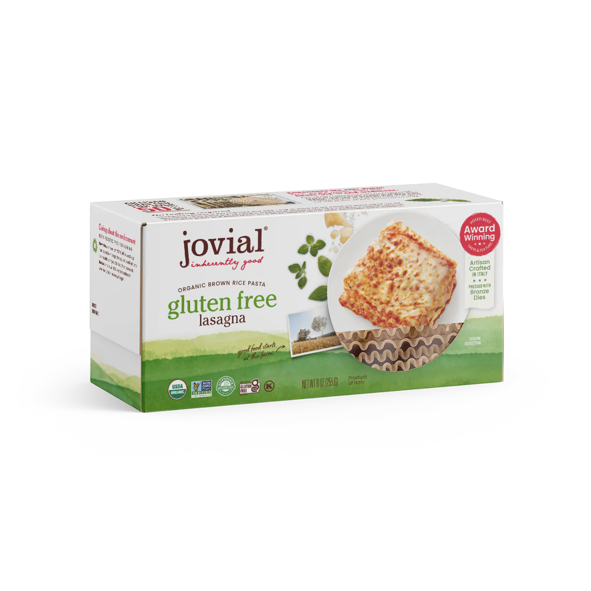 Organic Gluten Free Brown Rice Lasagna