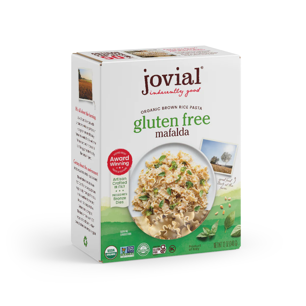 Organic Gluten Free Brown Rice Mafalda