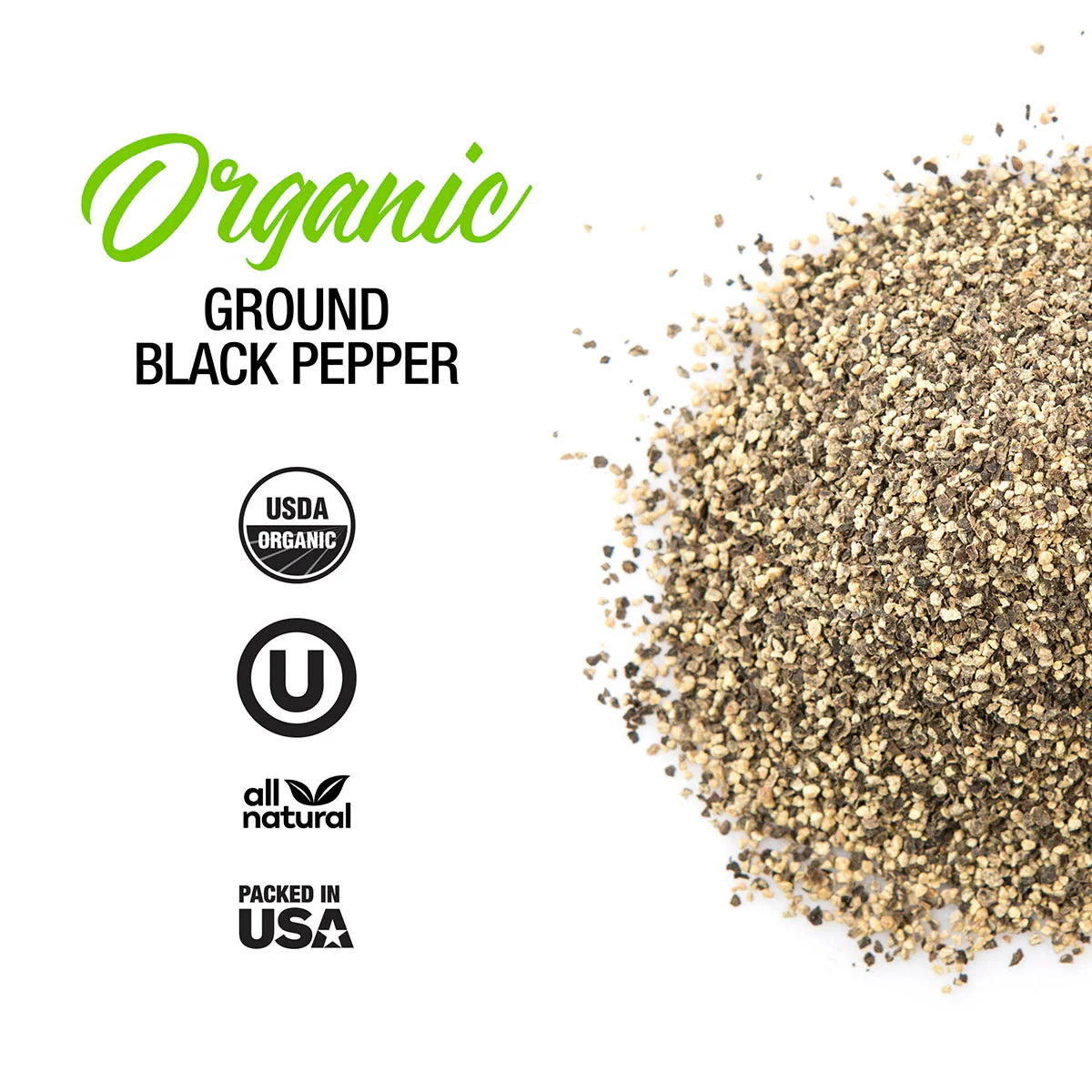 Organic Ground Black Pepper - Image 2