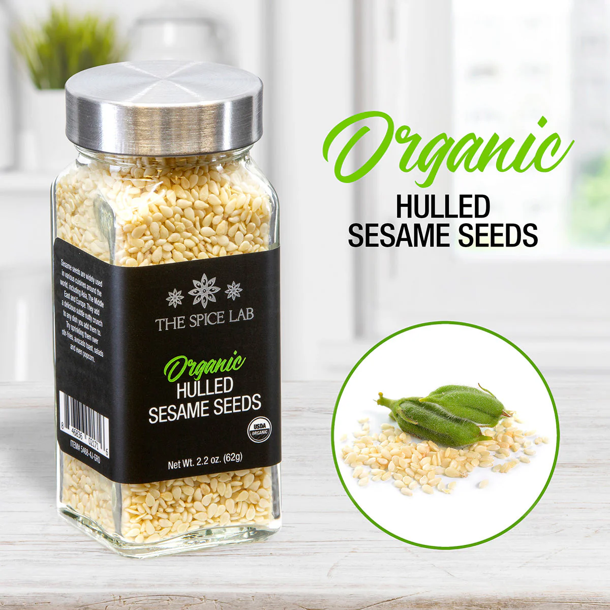 Organic Hulled Sesame Seeds - Image 6