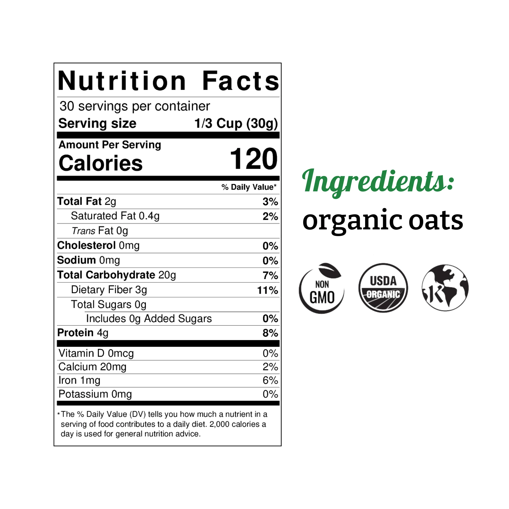 Organic Oat Cereal (2 lbs) - Image 6