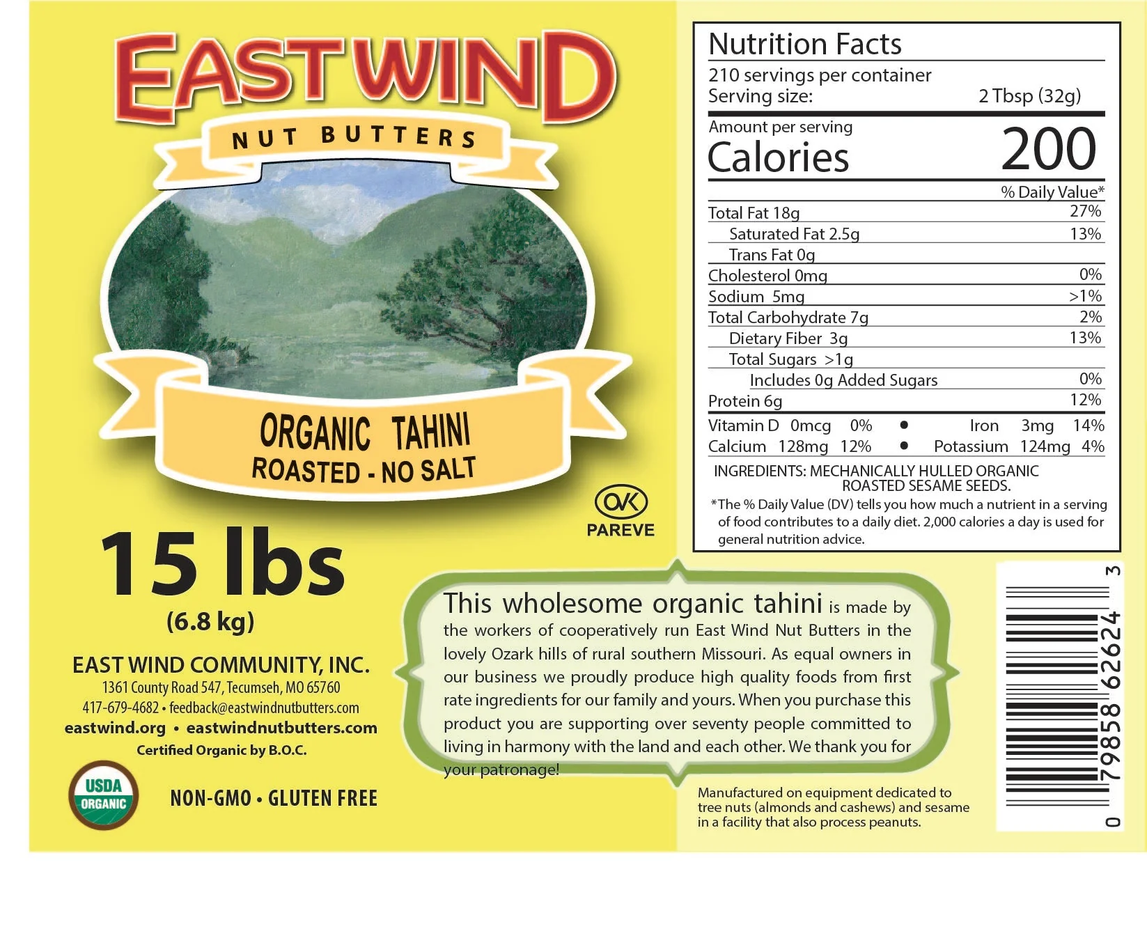 Organic Tahini- 2 ingredients - Image 3