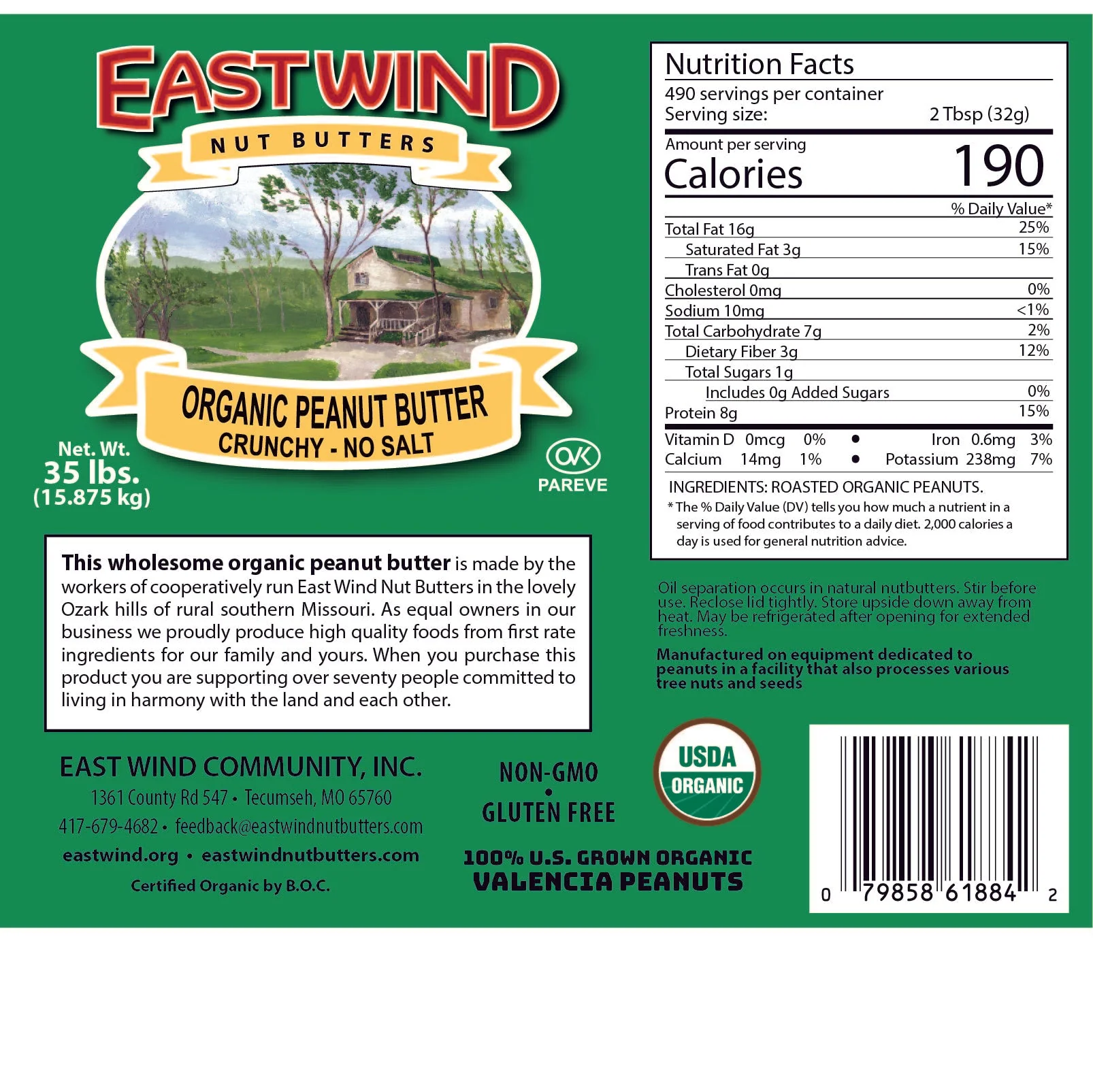 Organic Valencia Peanut Butter- 2 Ingredients or less - Image 6
