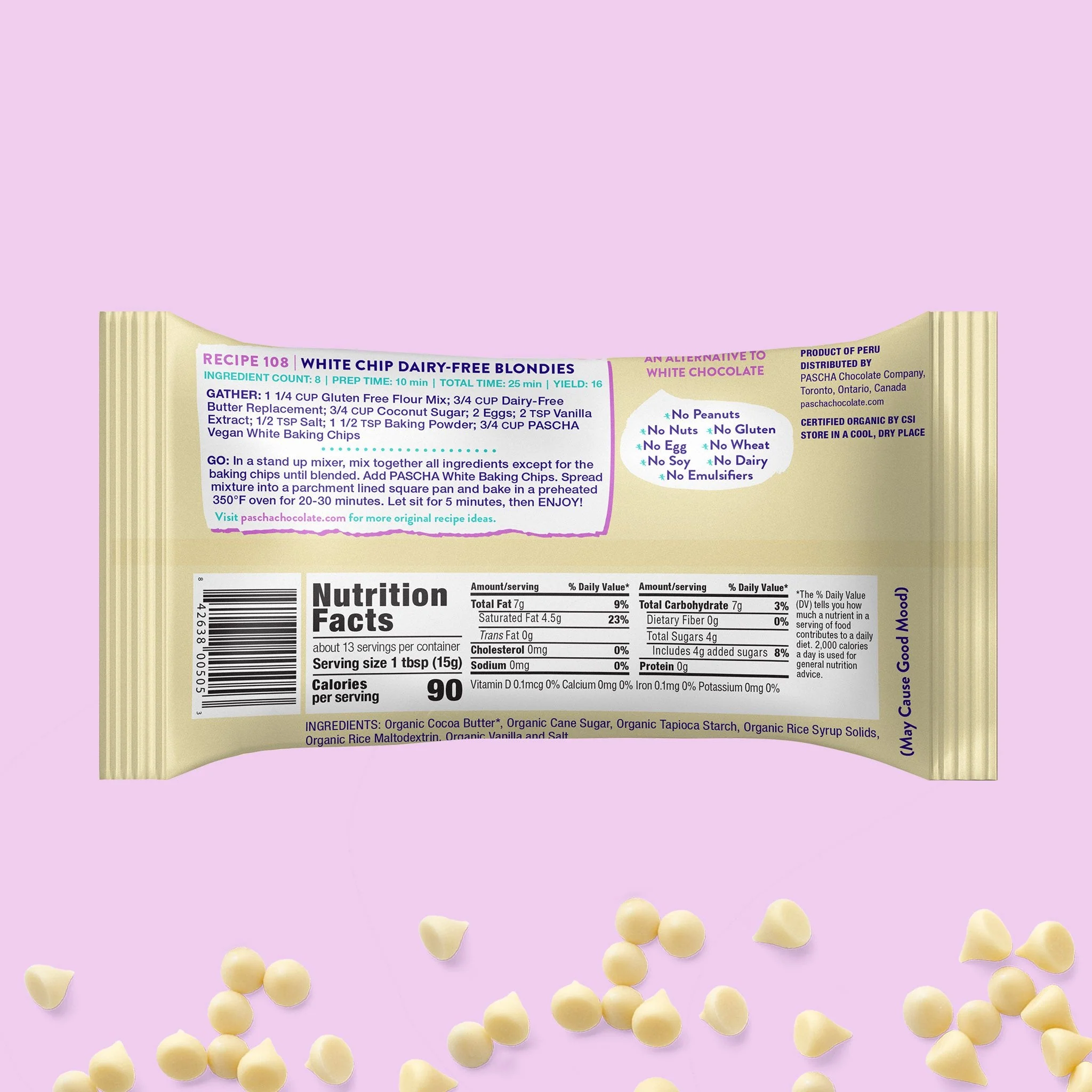 Organic Vegan White Baking Chips - Image 3