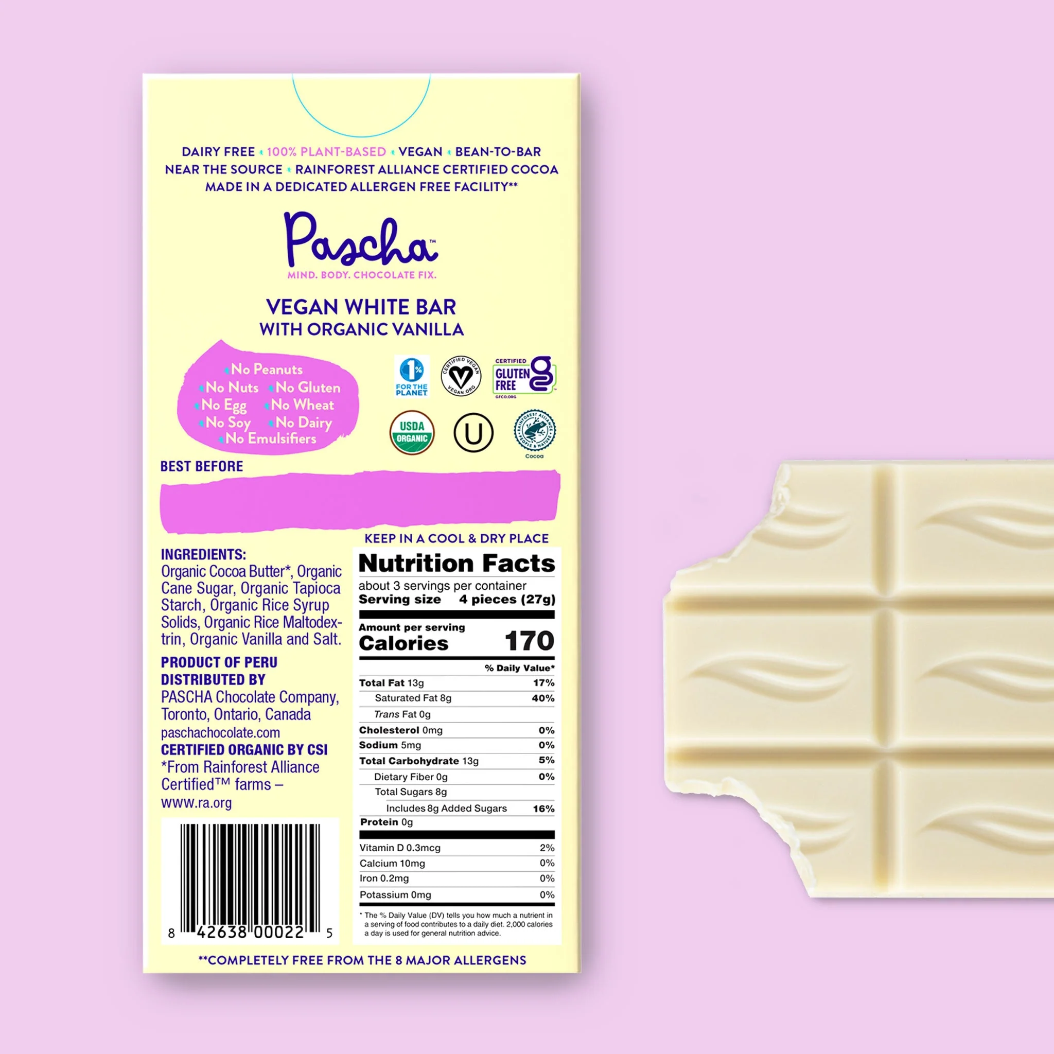 Organic Vegan White Bar - Image 3