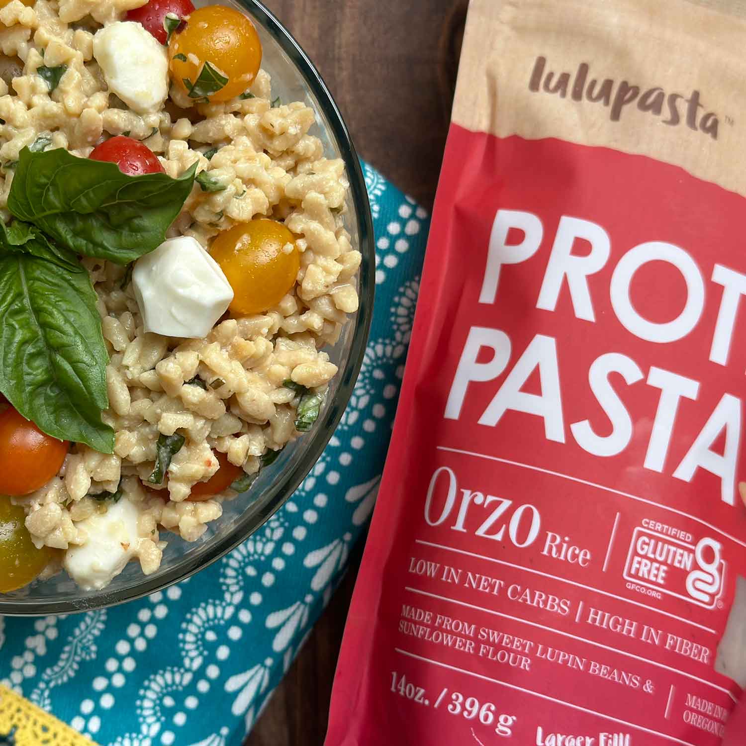 Orzo Protein Pasta - 19g Protein & 4g Net Carb, Keto Rice, Keto Pasta, Gluten Free (Large 14 oz. Fill) - Image 4