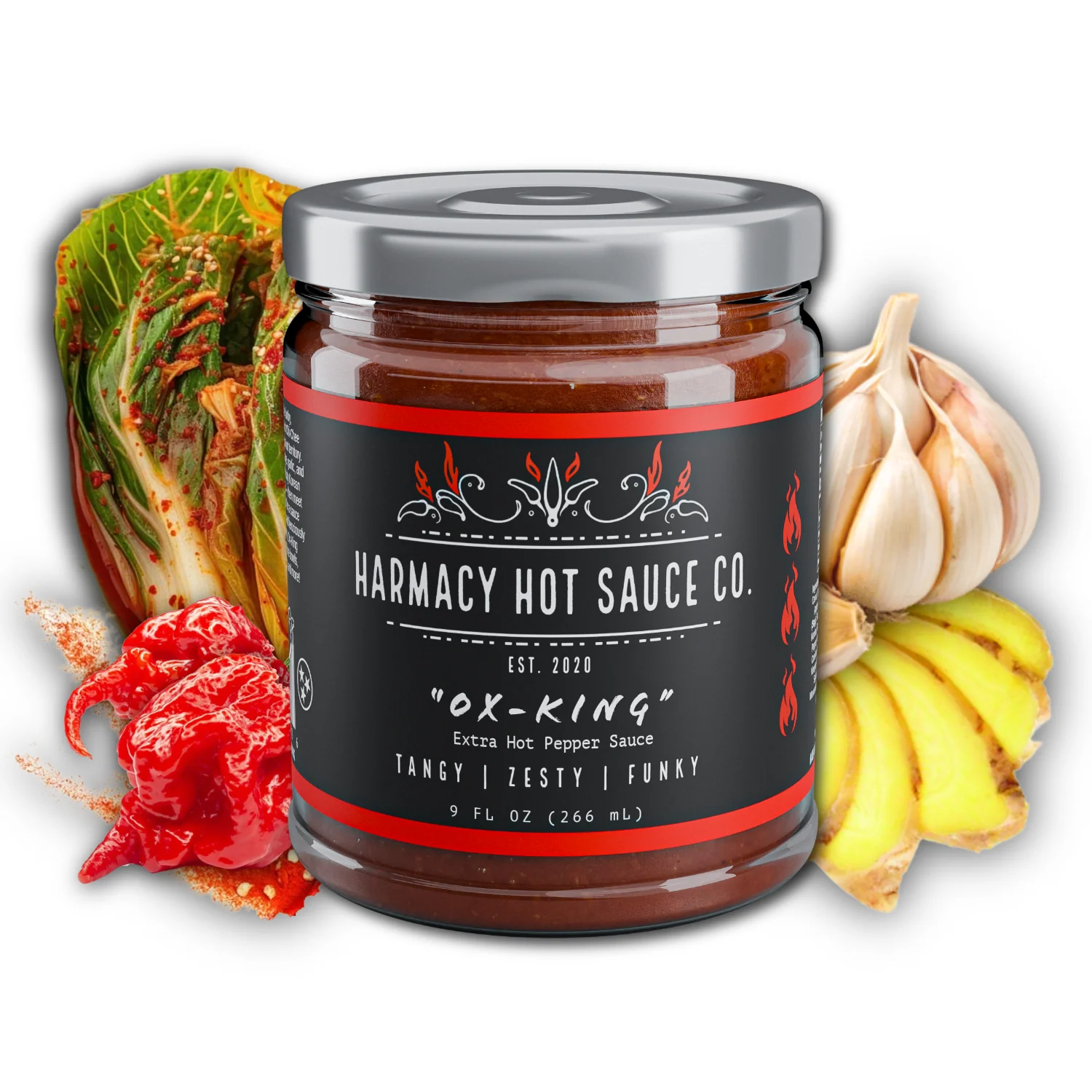 Ox-King - Extra Hot Kimchi Sauce (9oz) - Image 2