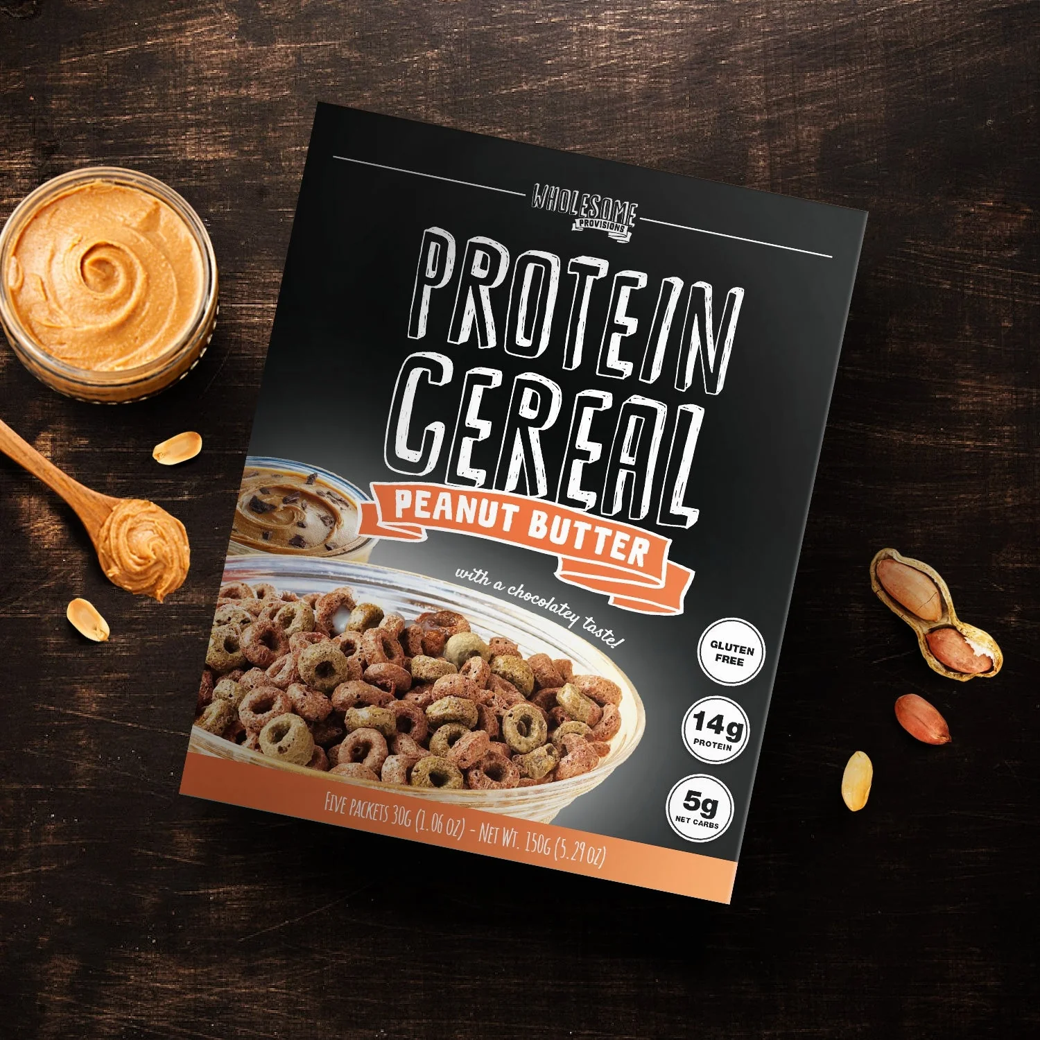 Peanut Butter Protein Cereal - High Protein & Fiber, Low Carb - Image 4