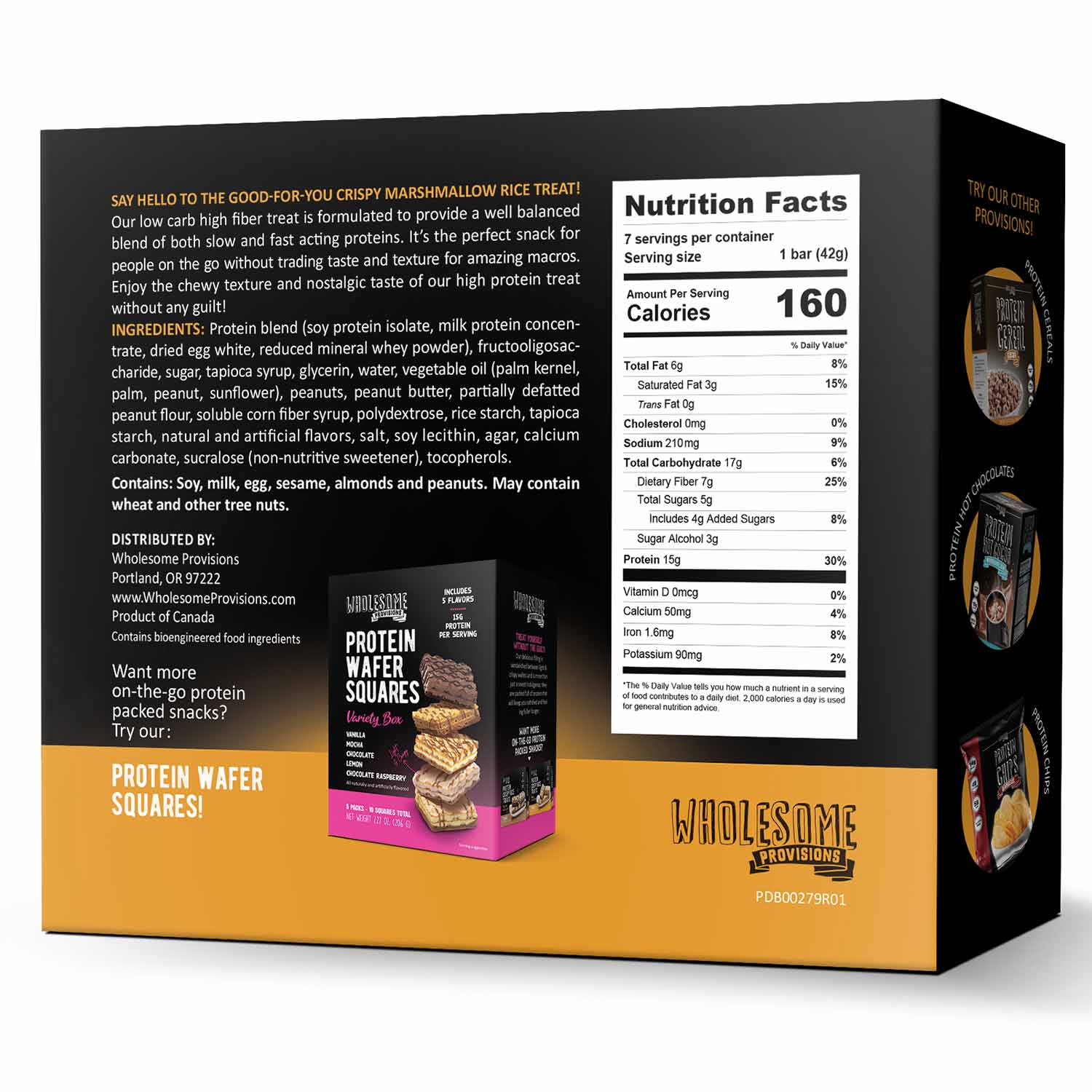 Peanut Butter Protein Rice Crispy Treats - 15g Protein, Low Carb 7g Net, High Fiber, Soft & Chewy - Image 4