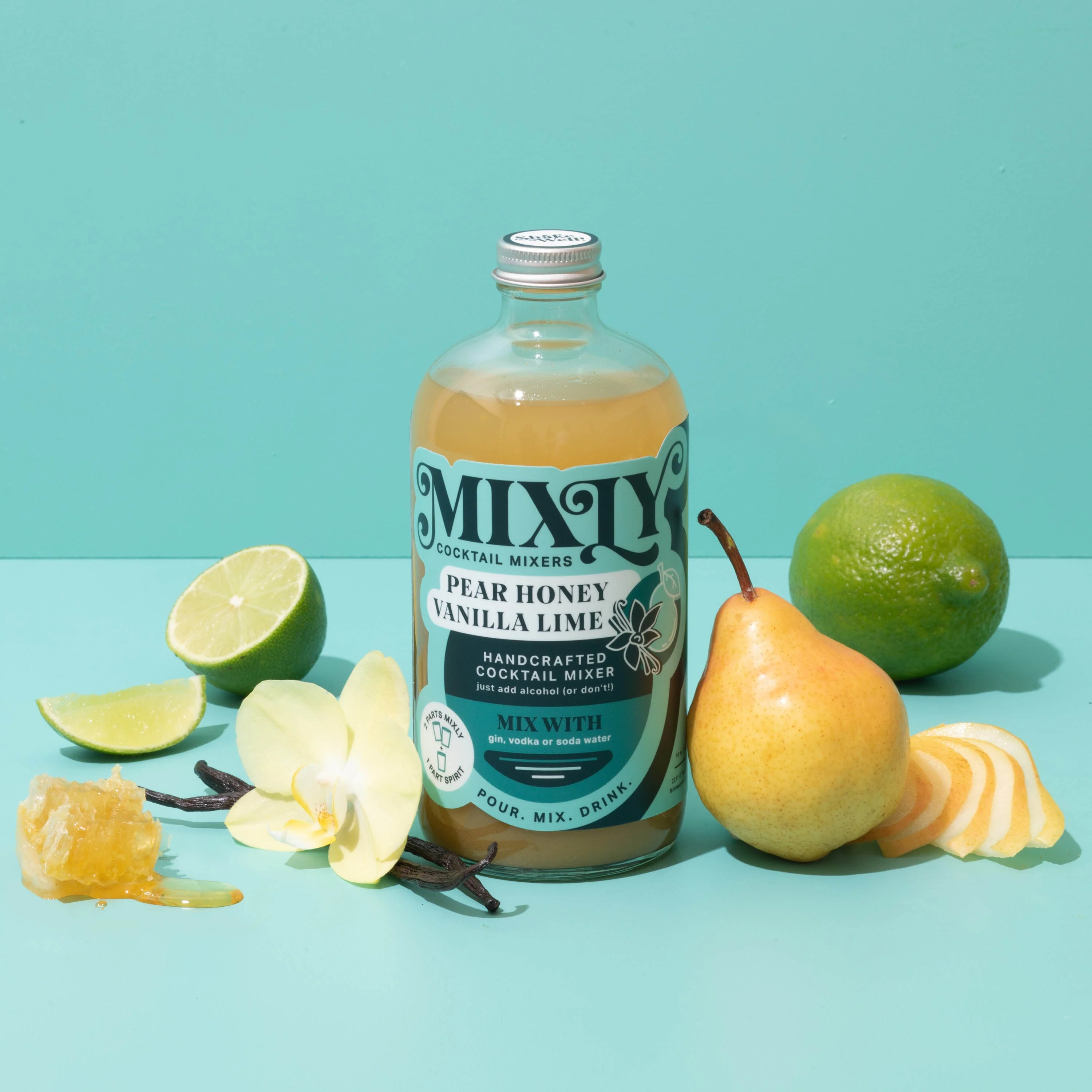 Pear Honey Vanilla Lime - Mule Cocktail & Mocktail Mixer - Image 2
