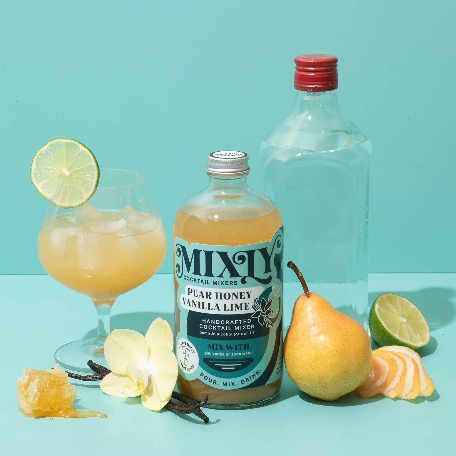 Pear Honey Vanilla Lime - Mule Cocktail & Mocktail Mixer - Image 4