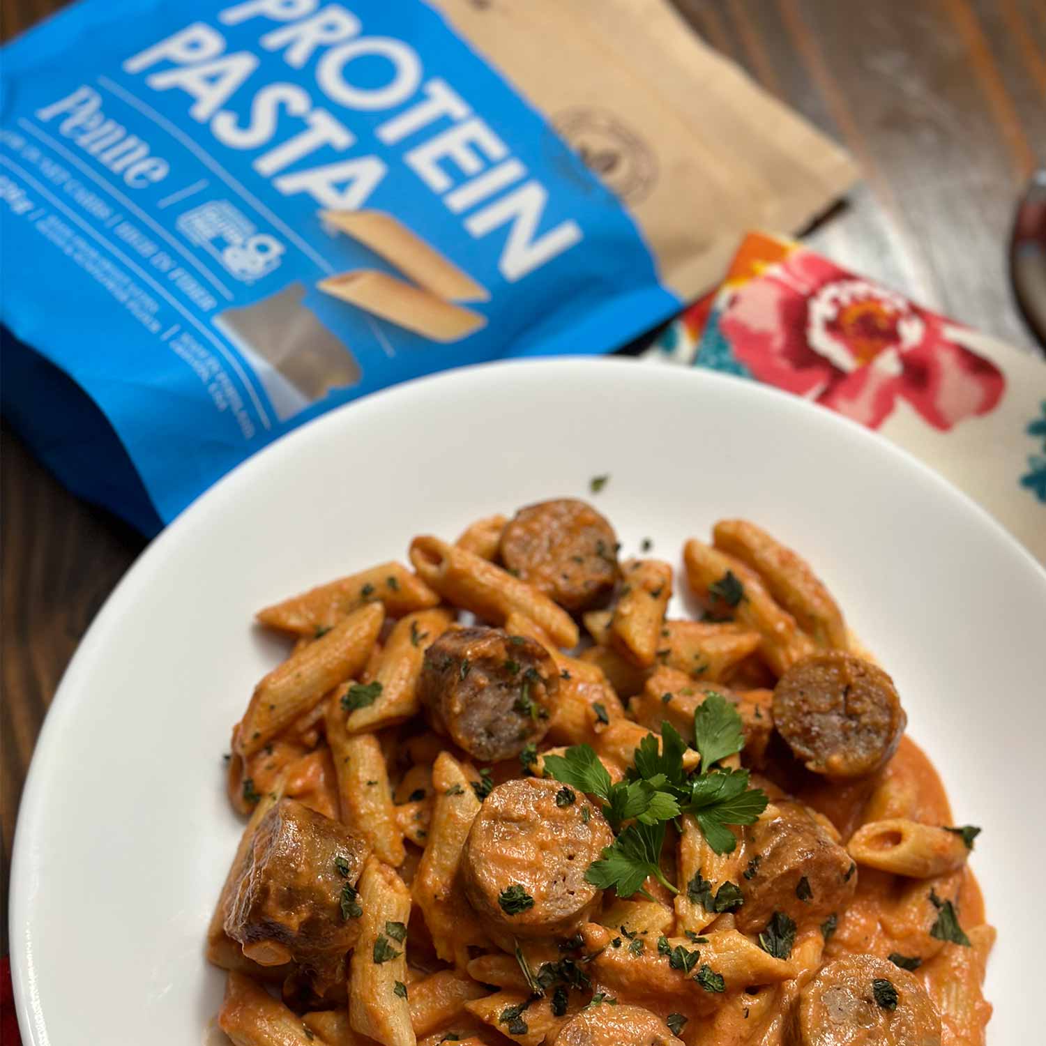 Penne Protein Pasta - 19g Protein & 4g Net Carb, Lupin Pasta, Keto Pasta, Gluten Free, 8 oz. - Image 5