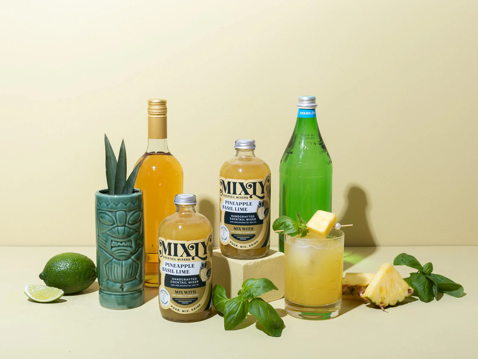 Pineapple Basil Lime - Daiquiri Cocktail & Mocktail Mixer - Image 3