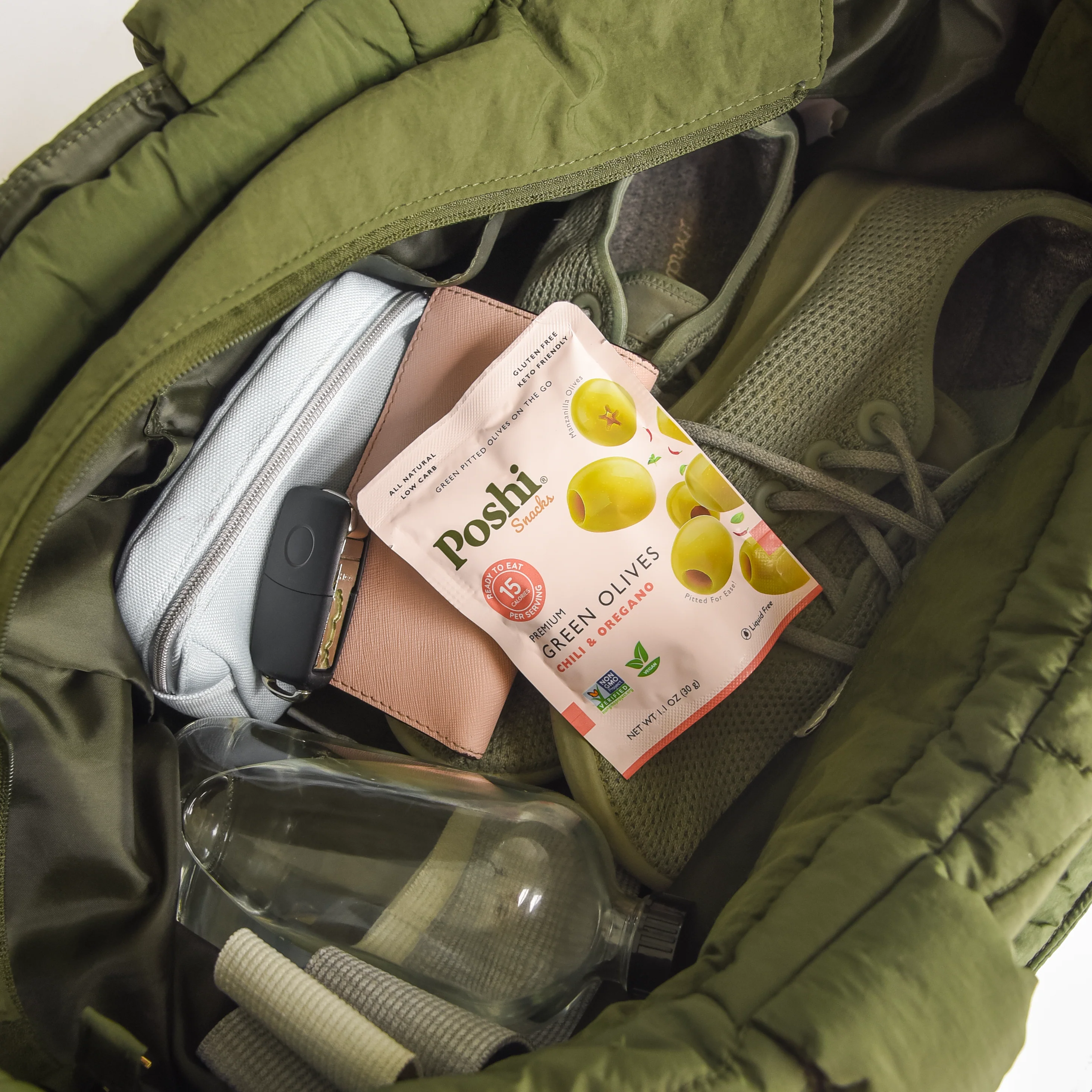 Pitted Green Olives With Chili & Oregano - 10 Snack Packs (1.1 OZ/Pouch) - Image 6