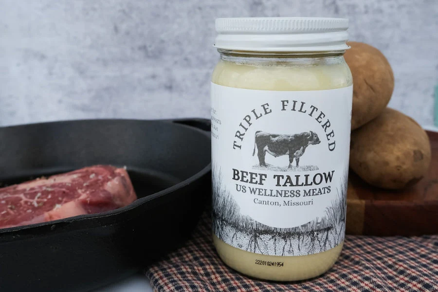 Premium Beef Tallow (Triple Filtered) - 4 pk (14 oz jars) - Ships Separately - Image 2