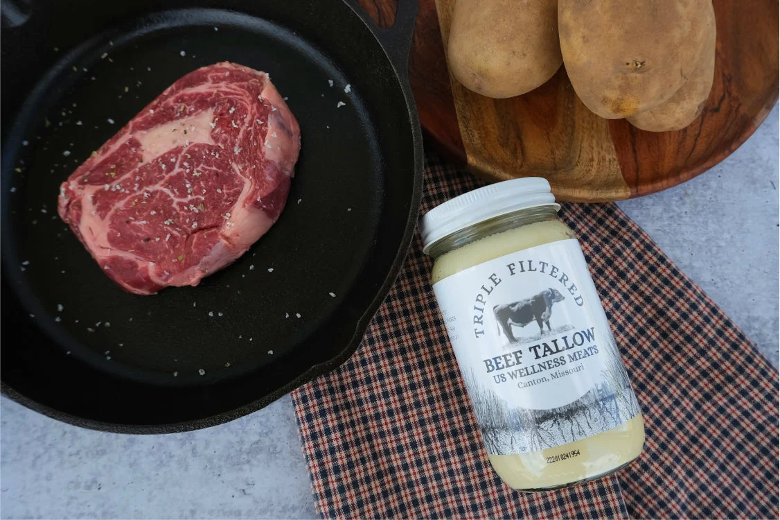Premium Beef Tallow (Triple Filtered) - 4 pk (14 oz jars) - Ships Separately - Image 3