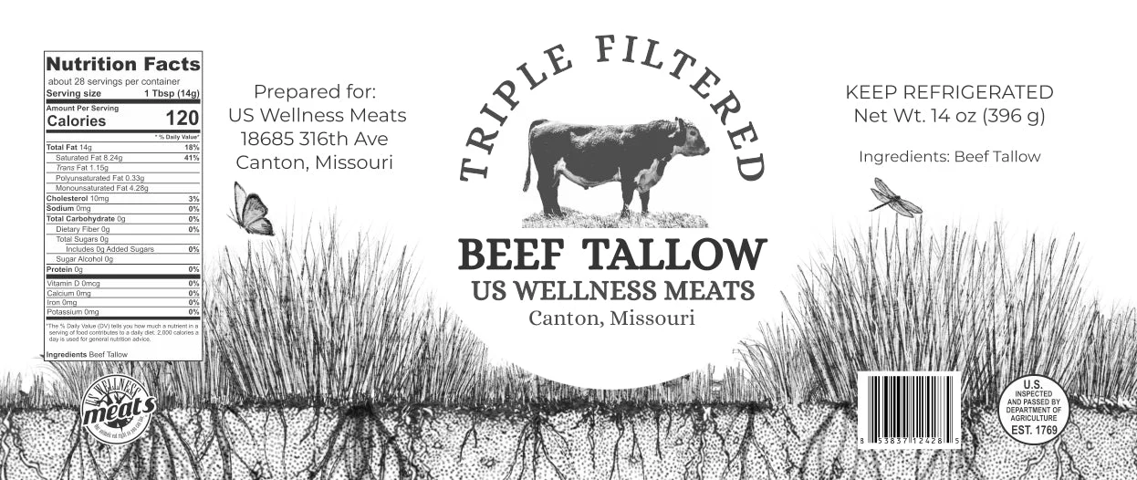 Premium Beef Tallow (Triple Filtered) - 4 pk (14 oz jars) - Ships Separately - Image 6