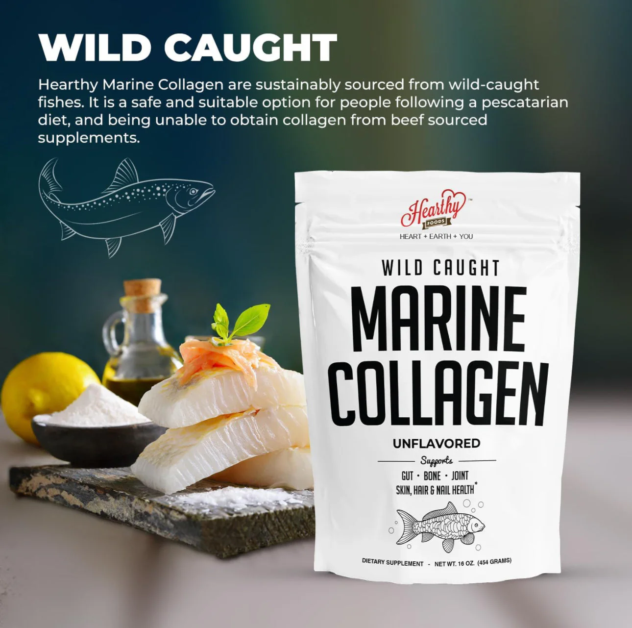 Premium Wild Caught Marine Collagen Powder - Image 3
