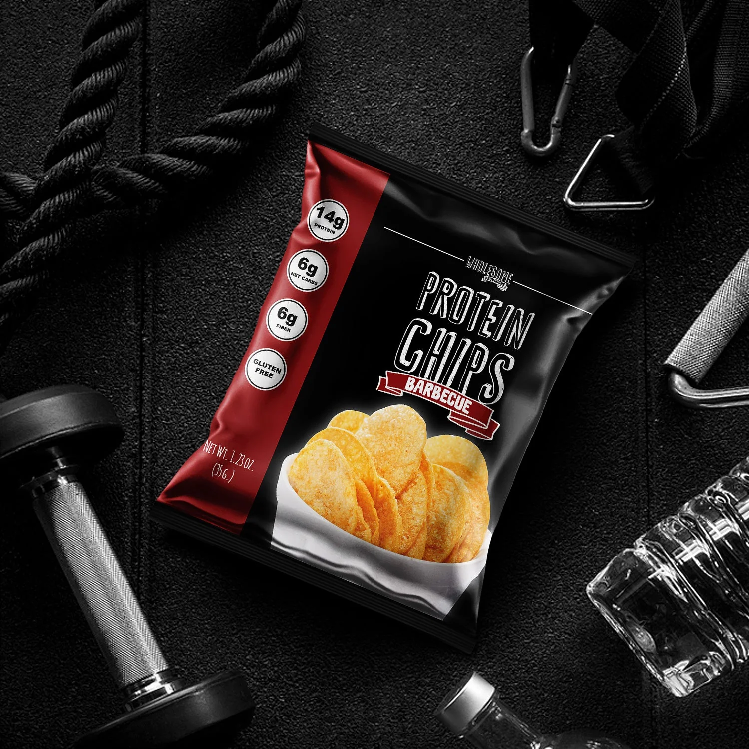 Protein Chips - Barbecue, High Protein & Fiber, Low Carb - Image 3