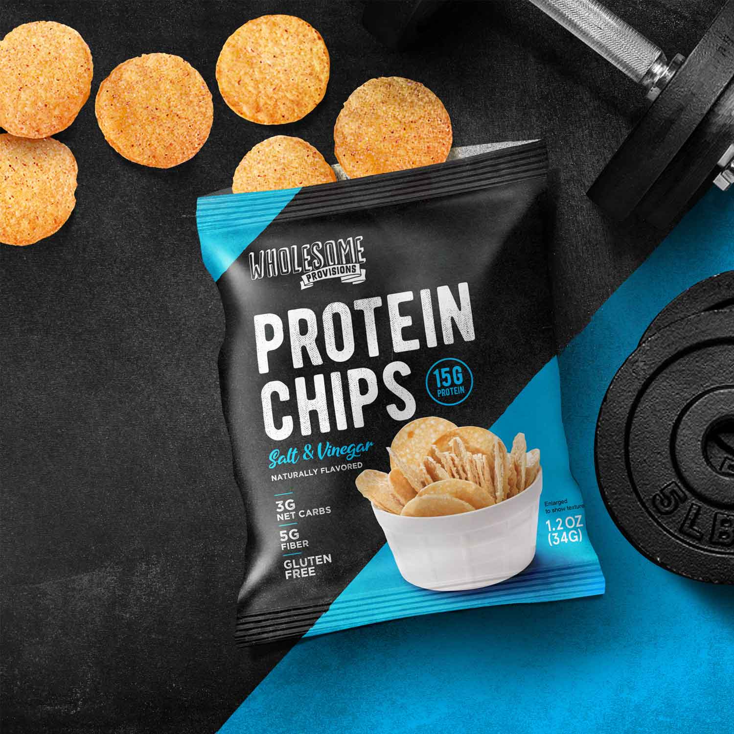 Protein Chips - Sea Salt Vinegar, High Protein & Fiber, Low Carb - Image 3