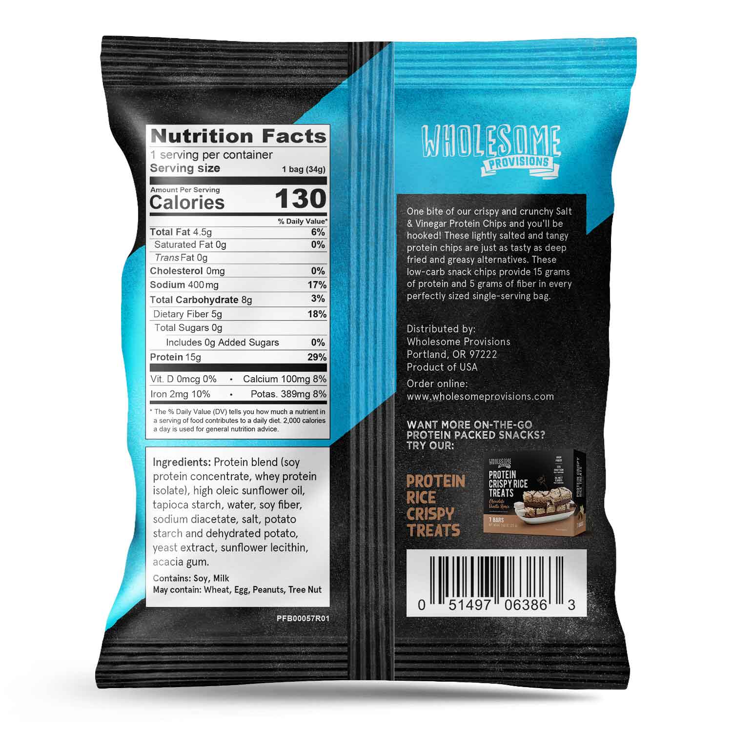 Protein Chips - Sea Salt Vinegar, High Protein & Fiber, Low Carb - Image 4