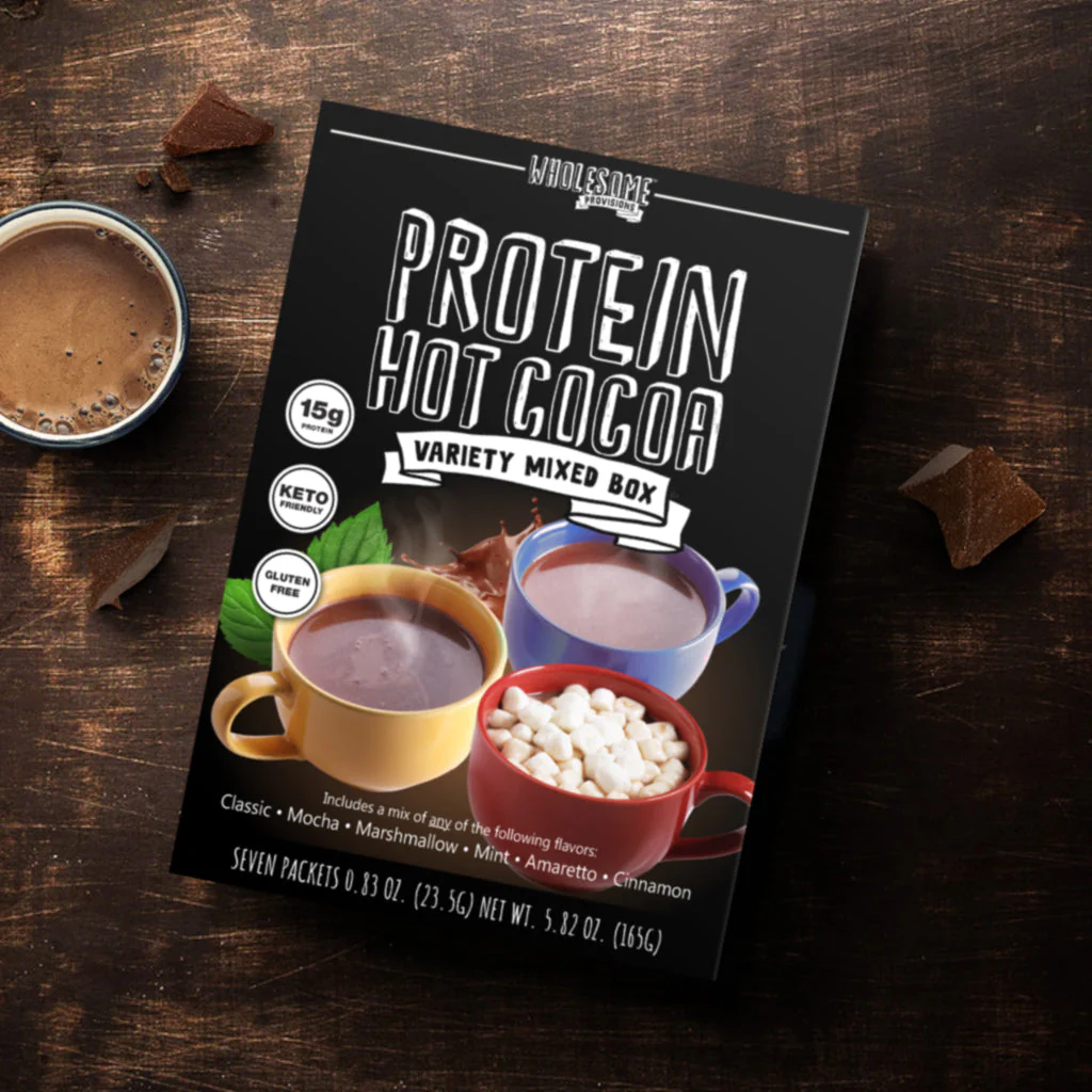 Protein Hot Chocolate - Variety Pack, up to 6 Flavors, High Protein & Low in Carbs - Image 3